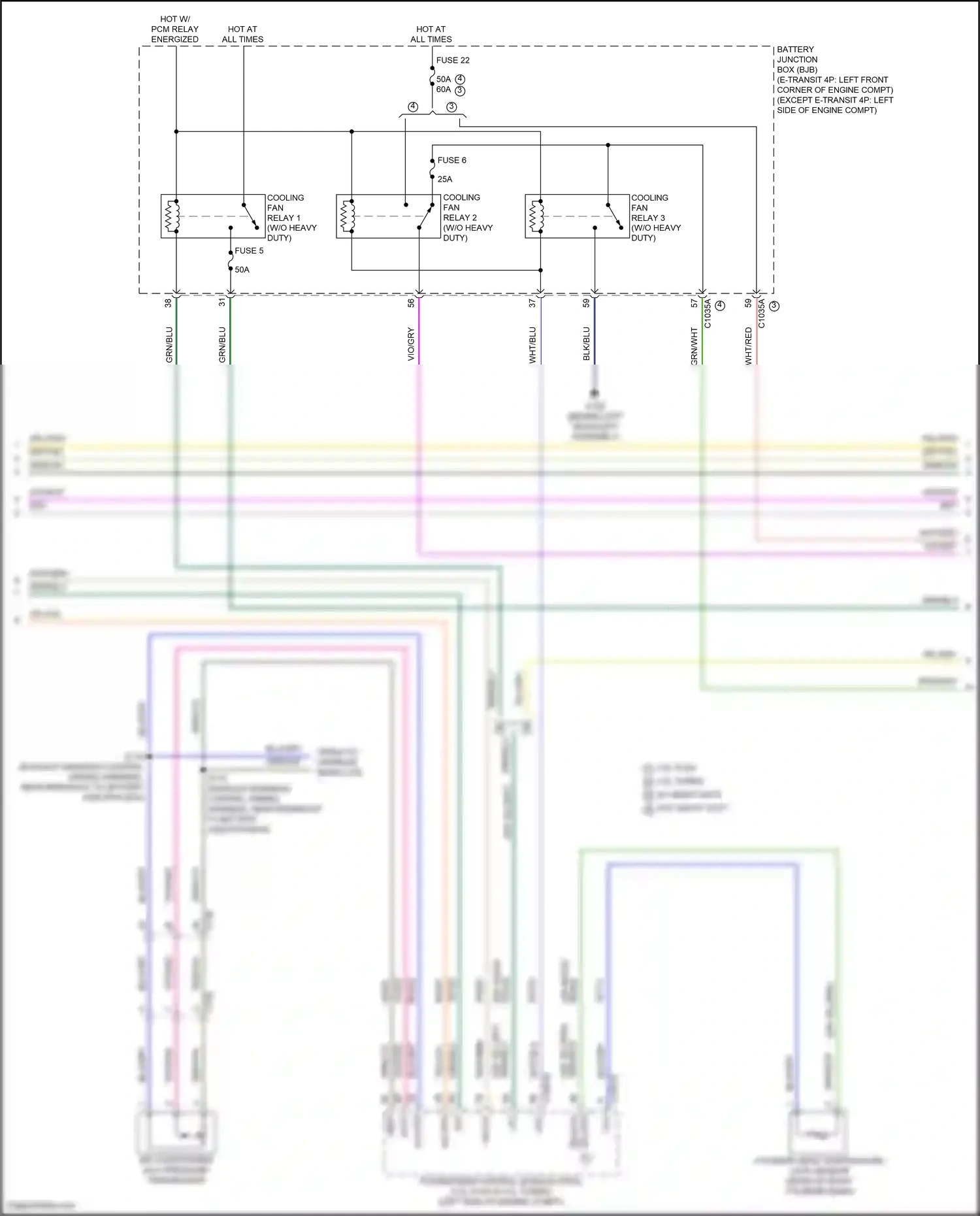 Wiring diagram fuse 6 for Ford Transit T8 (2023-2024) (2 of 4)