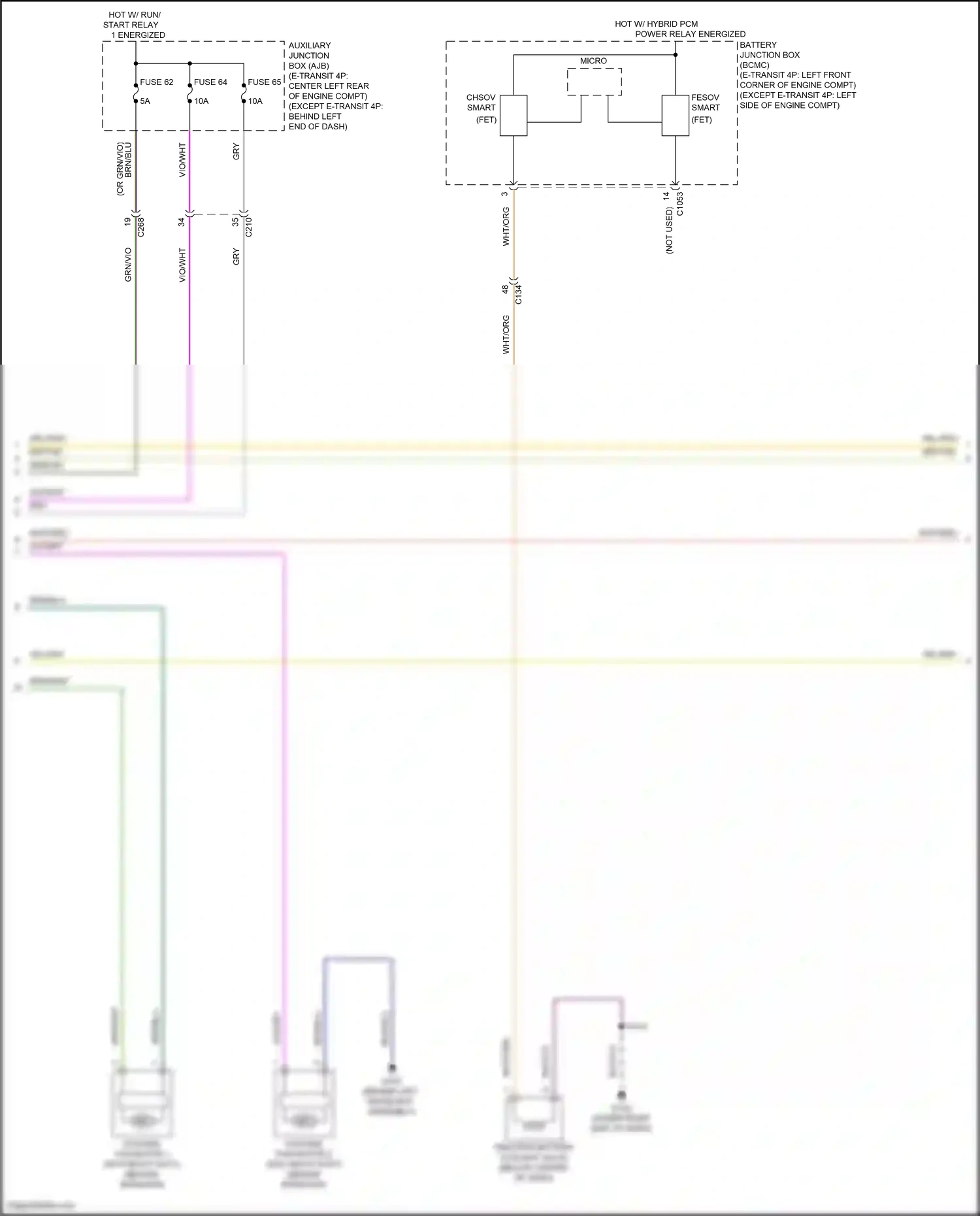 Wiring diagram fuse 64 for Ford Transit T8 (2023-2024) (1 of 4)