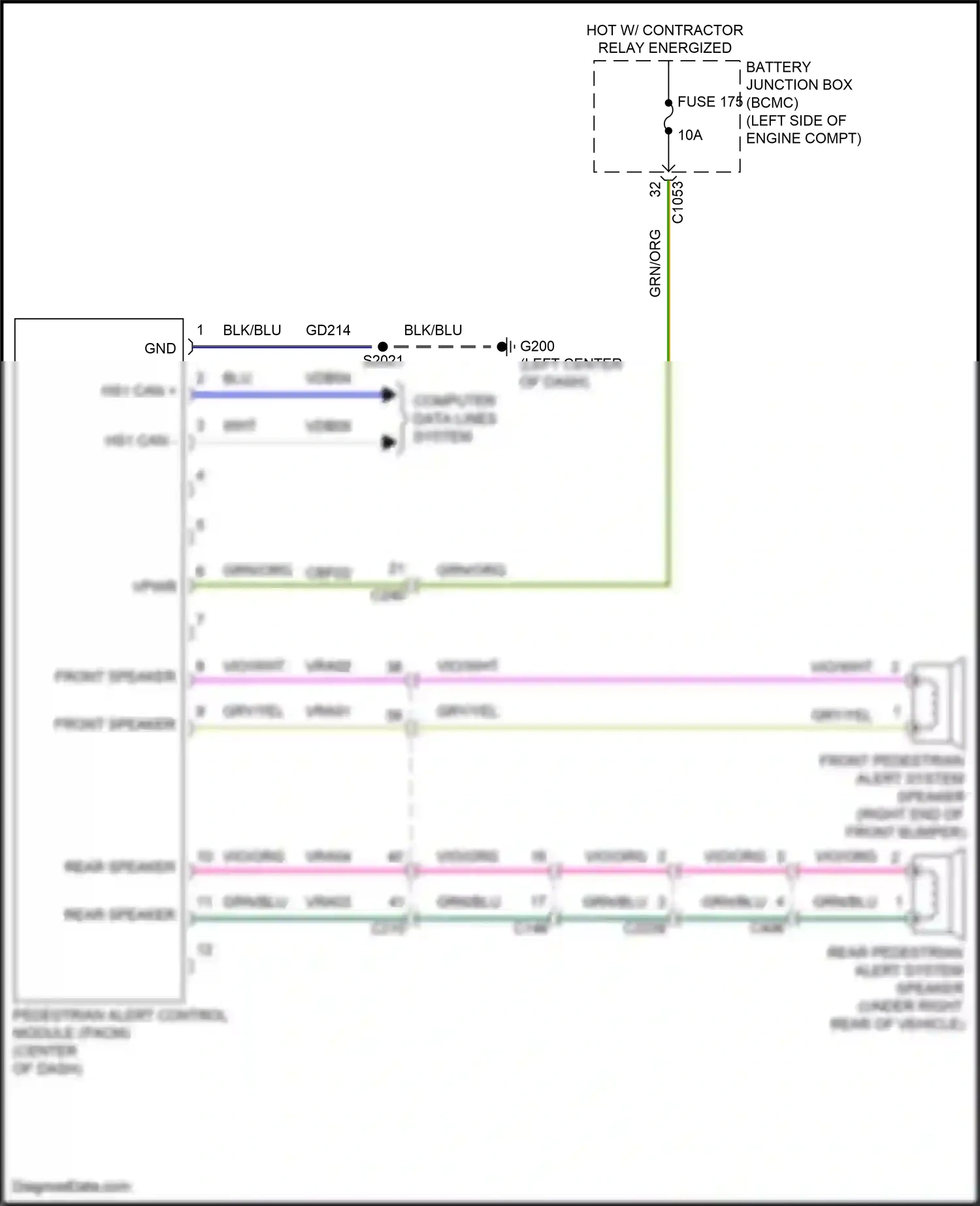 Wiring diagram grn/blu for Ford Transit T8 (2023-2024) (65 of 87)