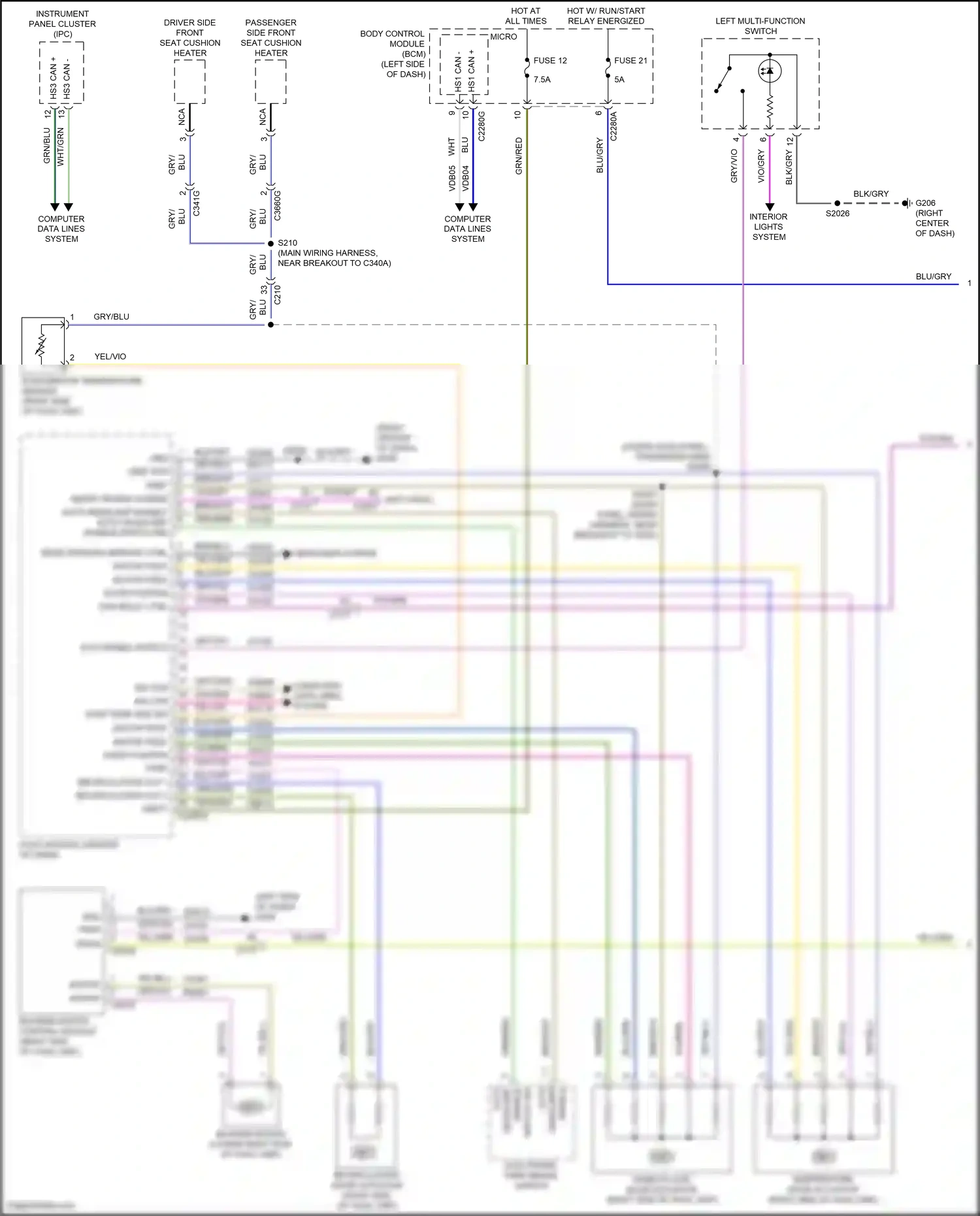Wiring diagram grn/blu for Ford Transit T8 (2023-2024) (38 of 87)
