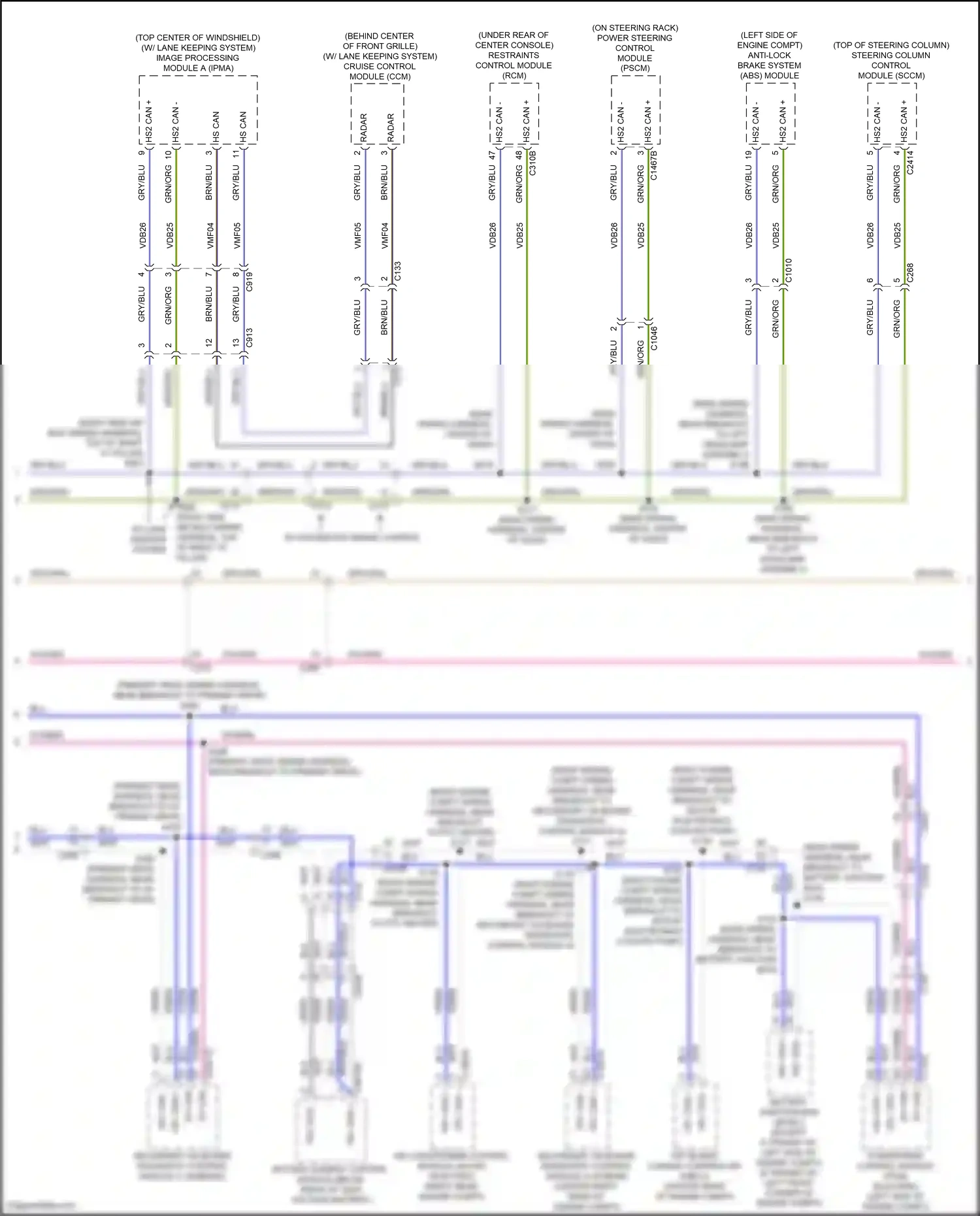 Wiring diagram grn/org for Ford Transit T8 (2023-2024) (9 of 62)