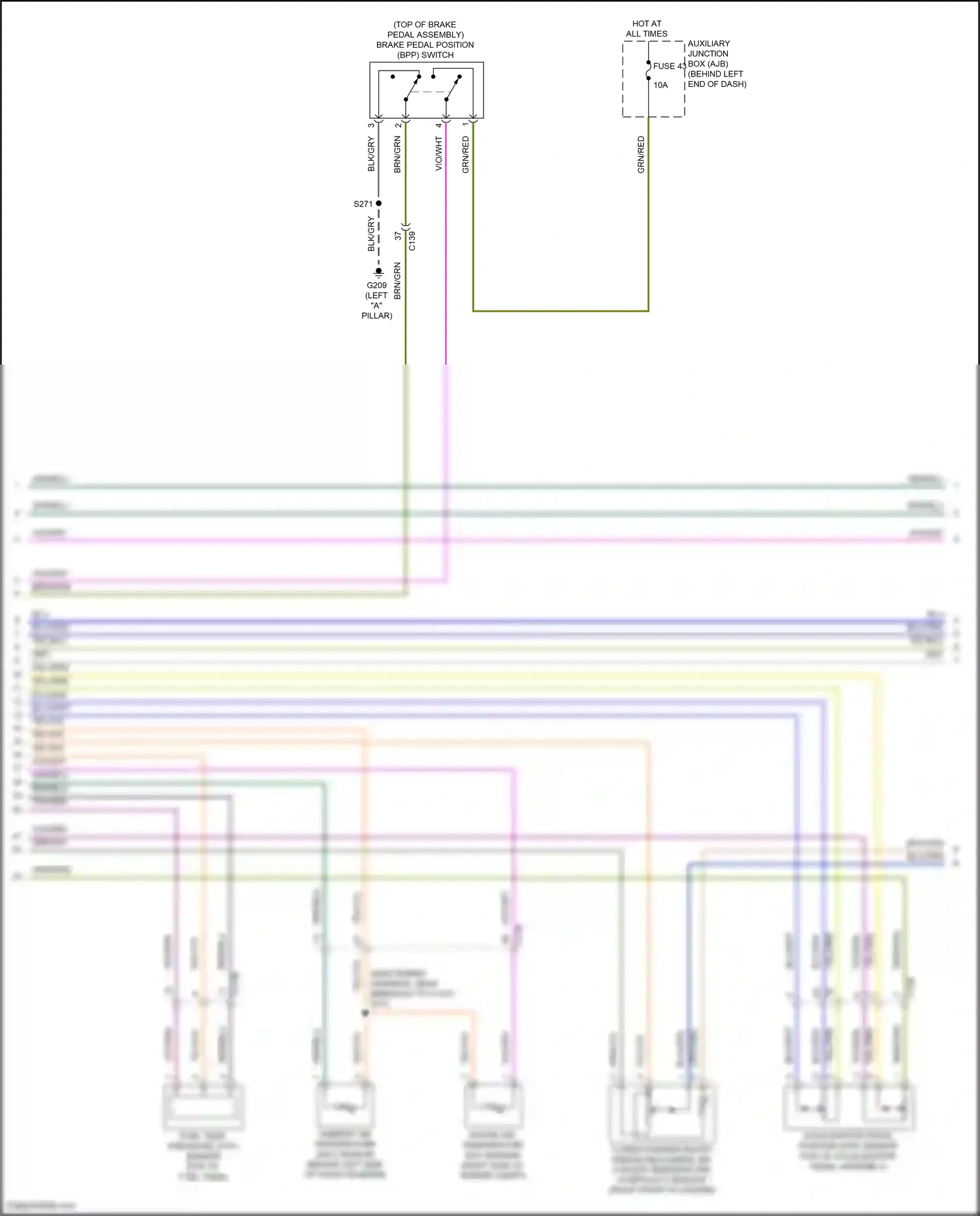 Wiring diagram grn/org for Ford Transit T8 (2023-2024) (61 of 62)