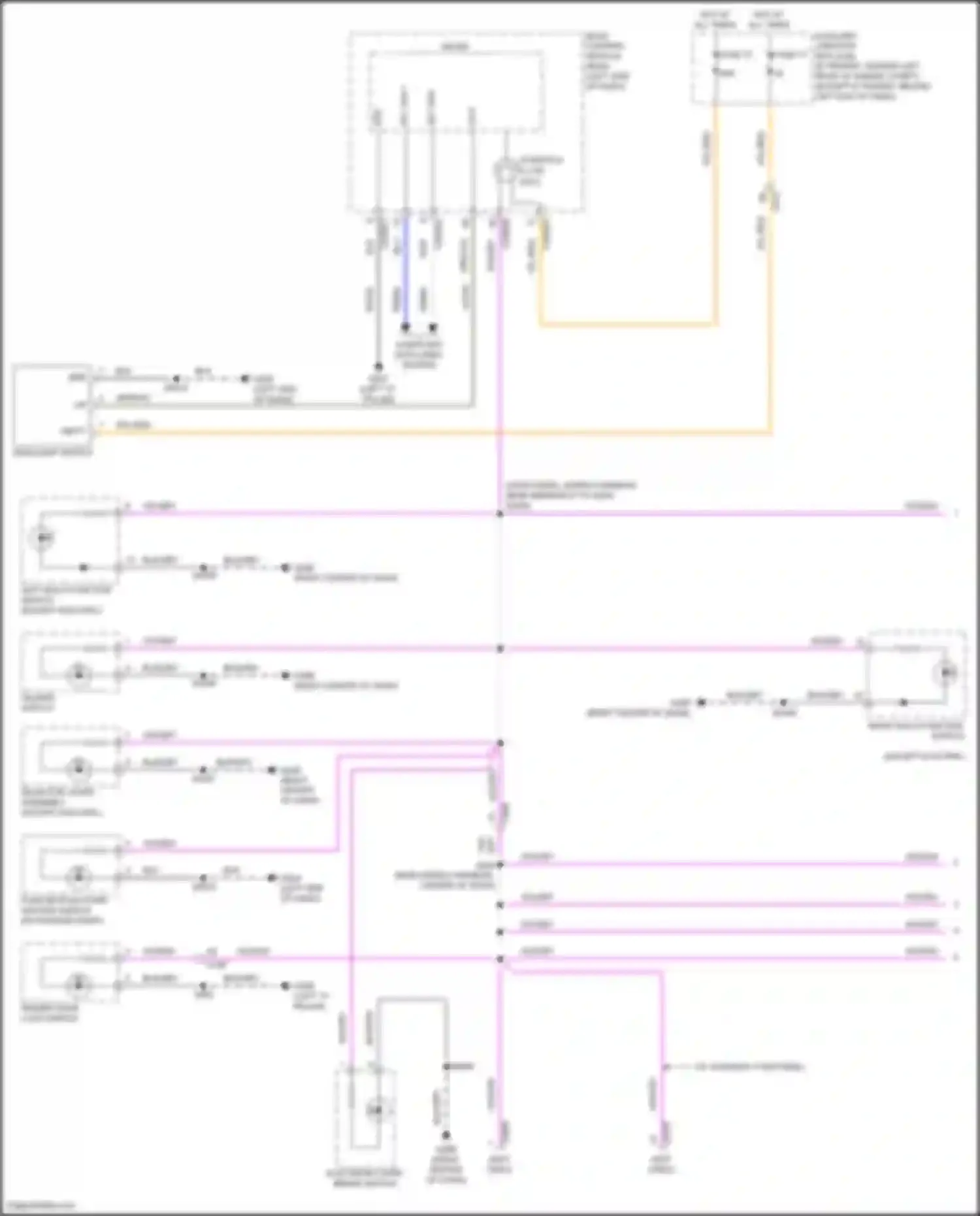 Wiring diagram left multi function switch for Ford Transit T8 (2023-2024) (4 of 7)