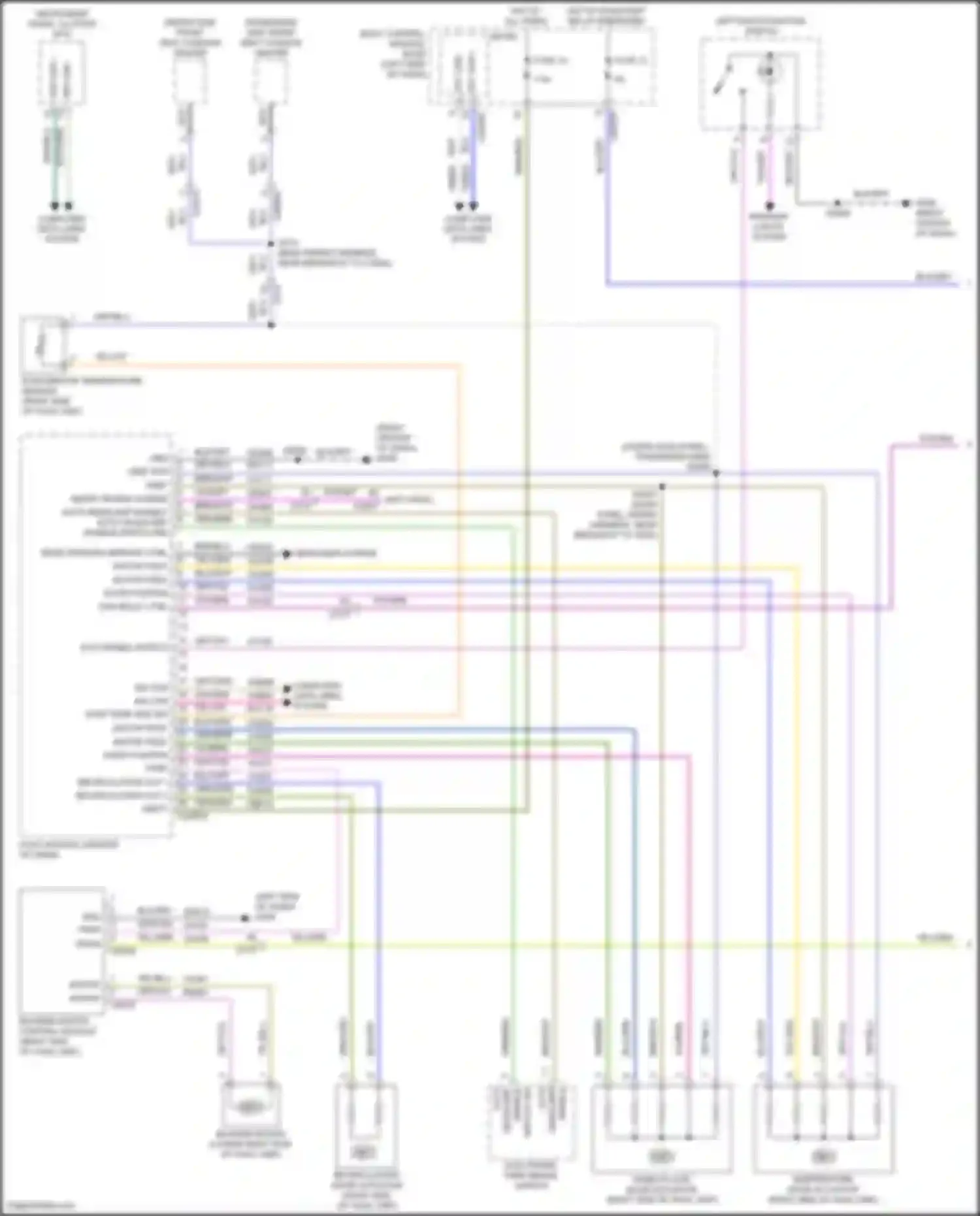 Wiring diagram left multi function switch for Ford Transit T8 (2023-2024) (5 of 7)