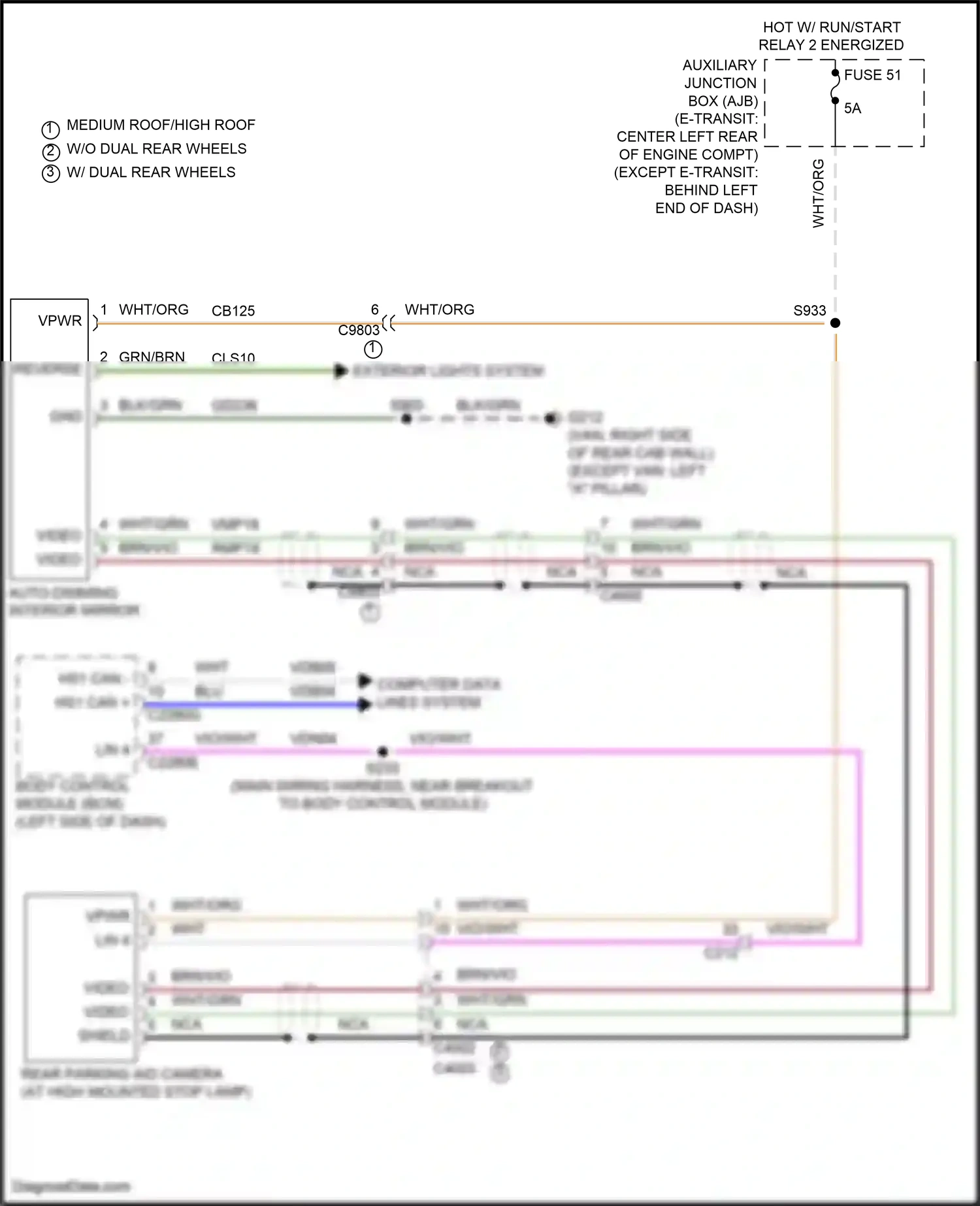 Wiring diagram lin 4 for Ford Transit T8 (2023-2024) (1 of 13)