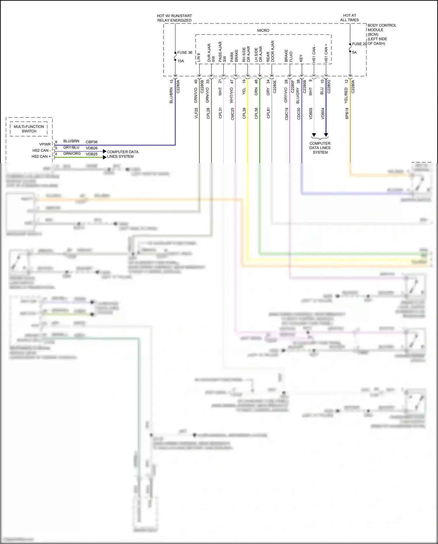 Wiring diagram lin 9 for Ford Transit T8 (2023-2024) (2 of 5)