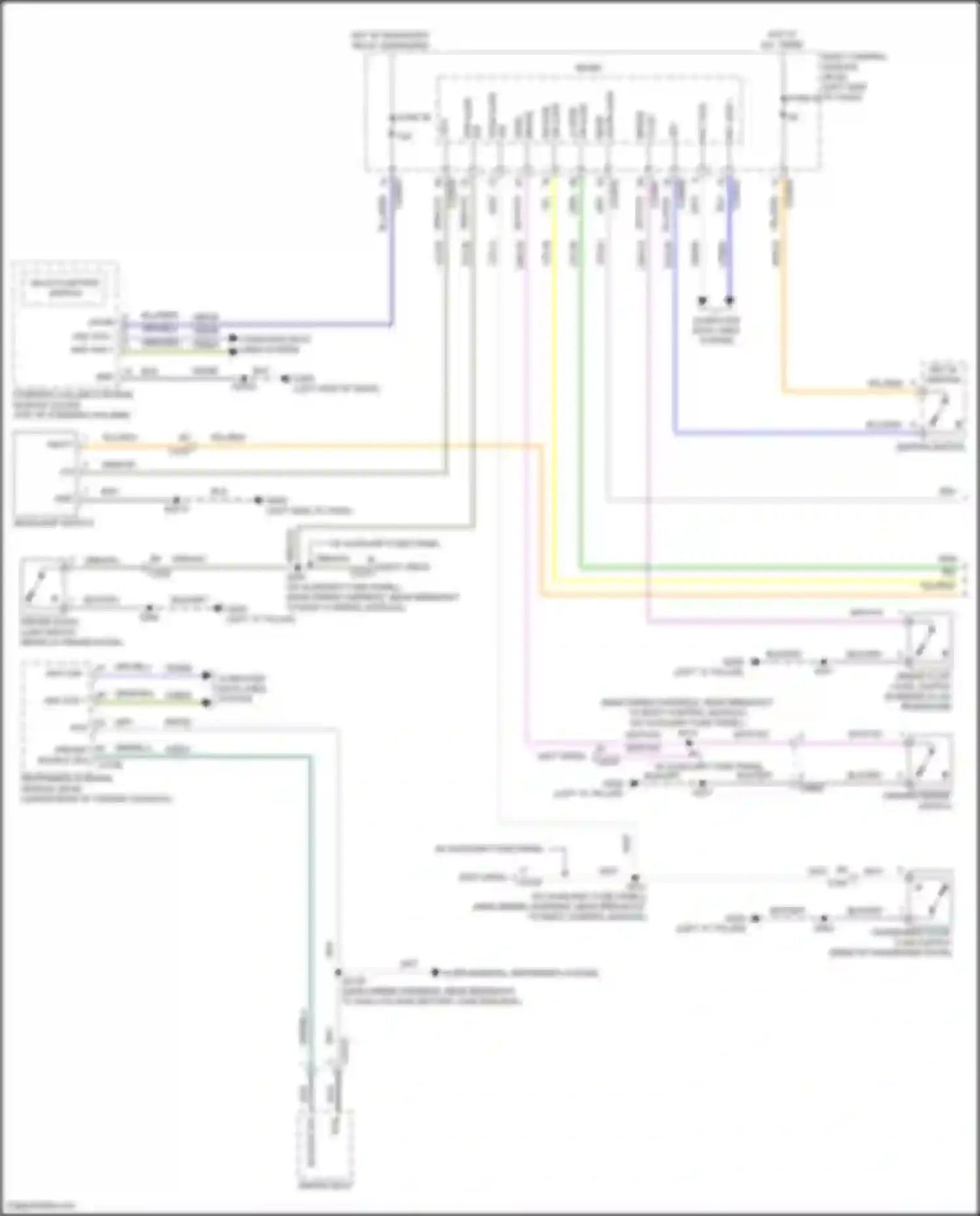 Wiring diagram multi- function switch for Ford Transit T8 (2023-2024) (1 of 5)