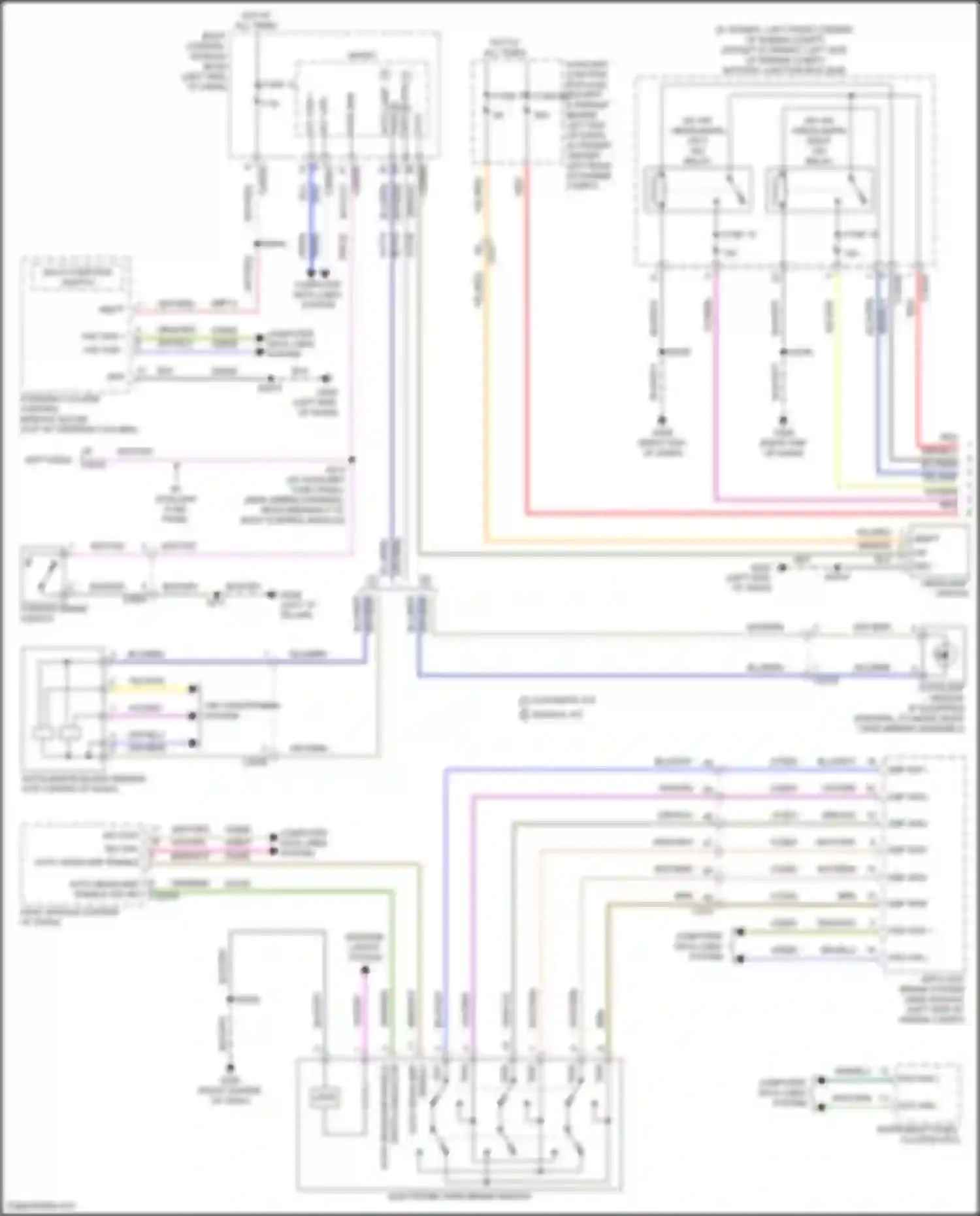 Wiring diagram multi- function switch for Ford Transit T8 (2023-2024) (3 of 5)