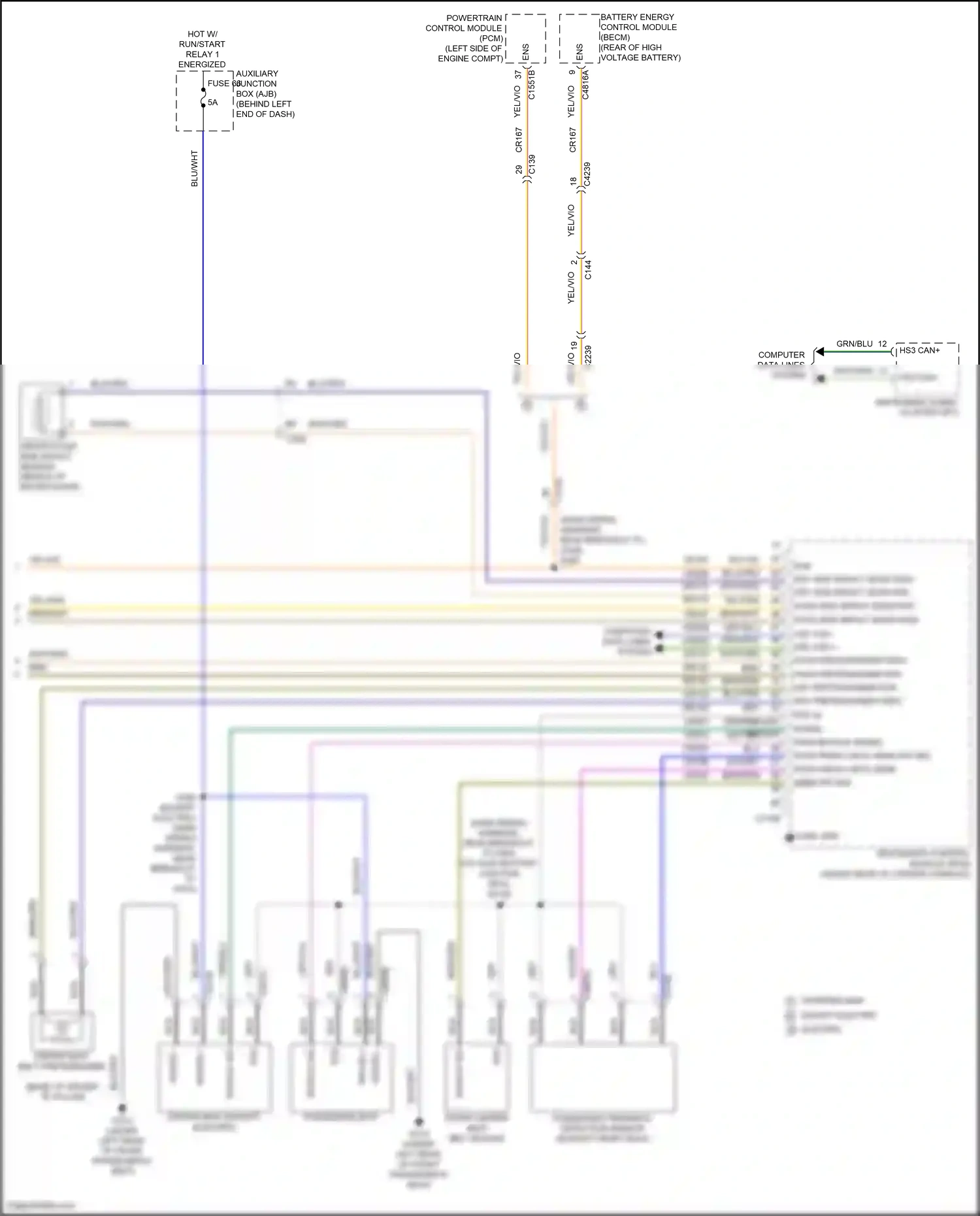 Wiring diagram shorting bar for Ford Transit T8 (2023-2024) (3 of 3)