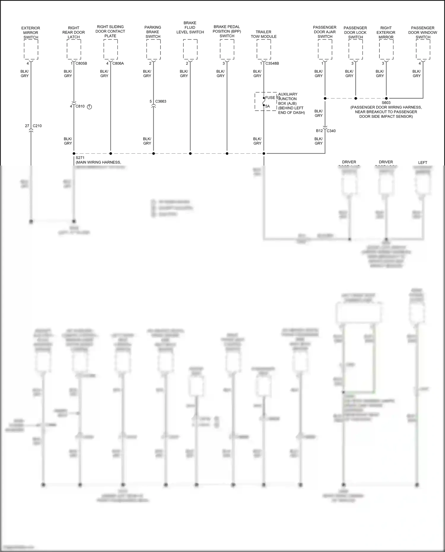 Wiring diagram trailer tow module for Ford Transit T8 (2023-2024) (3 of 5)
