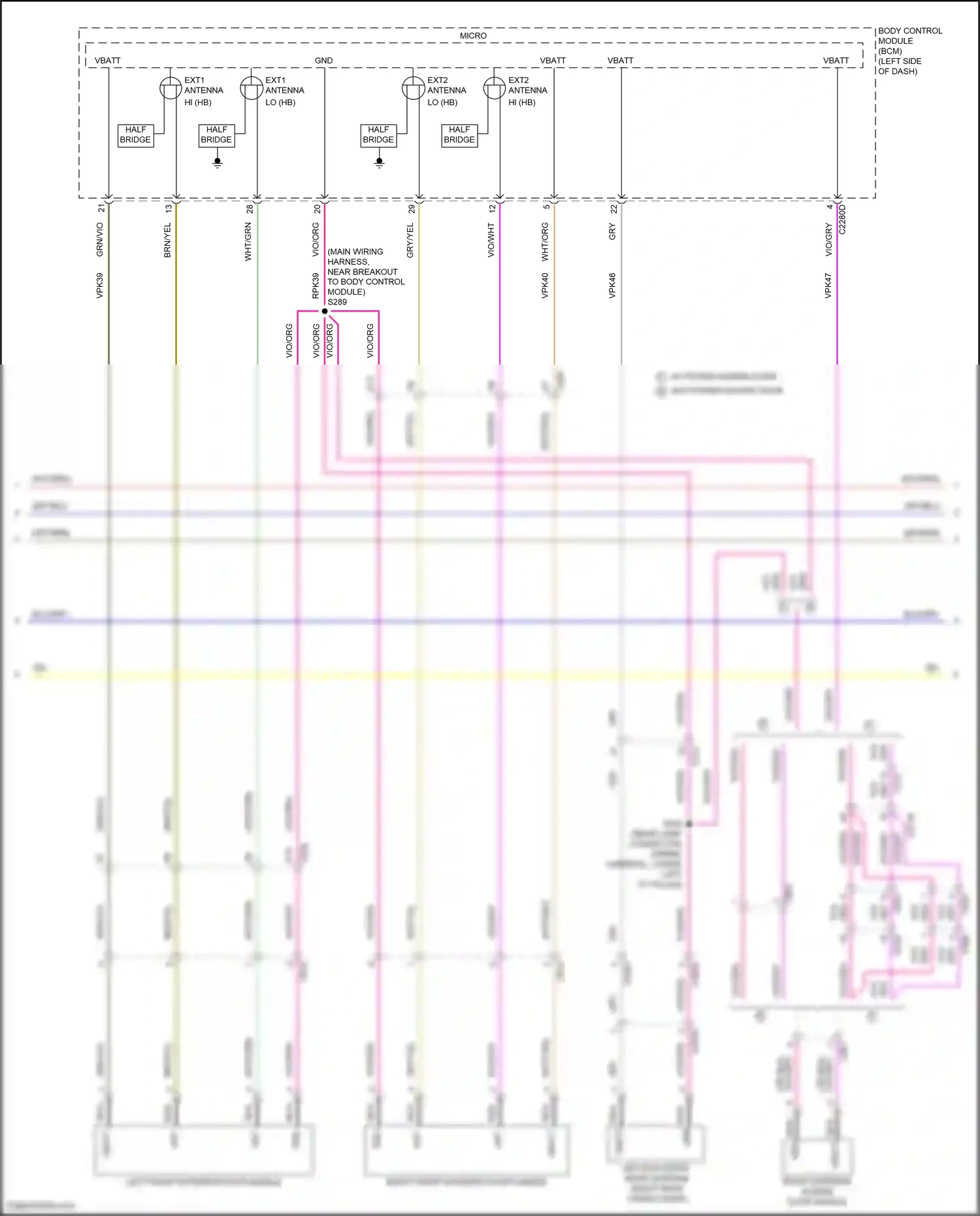 Wiring diagram vio/org for Ford Transit T8 (2023-2024) (23 of 42)