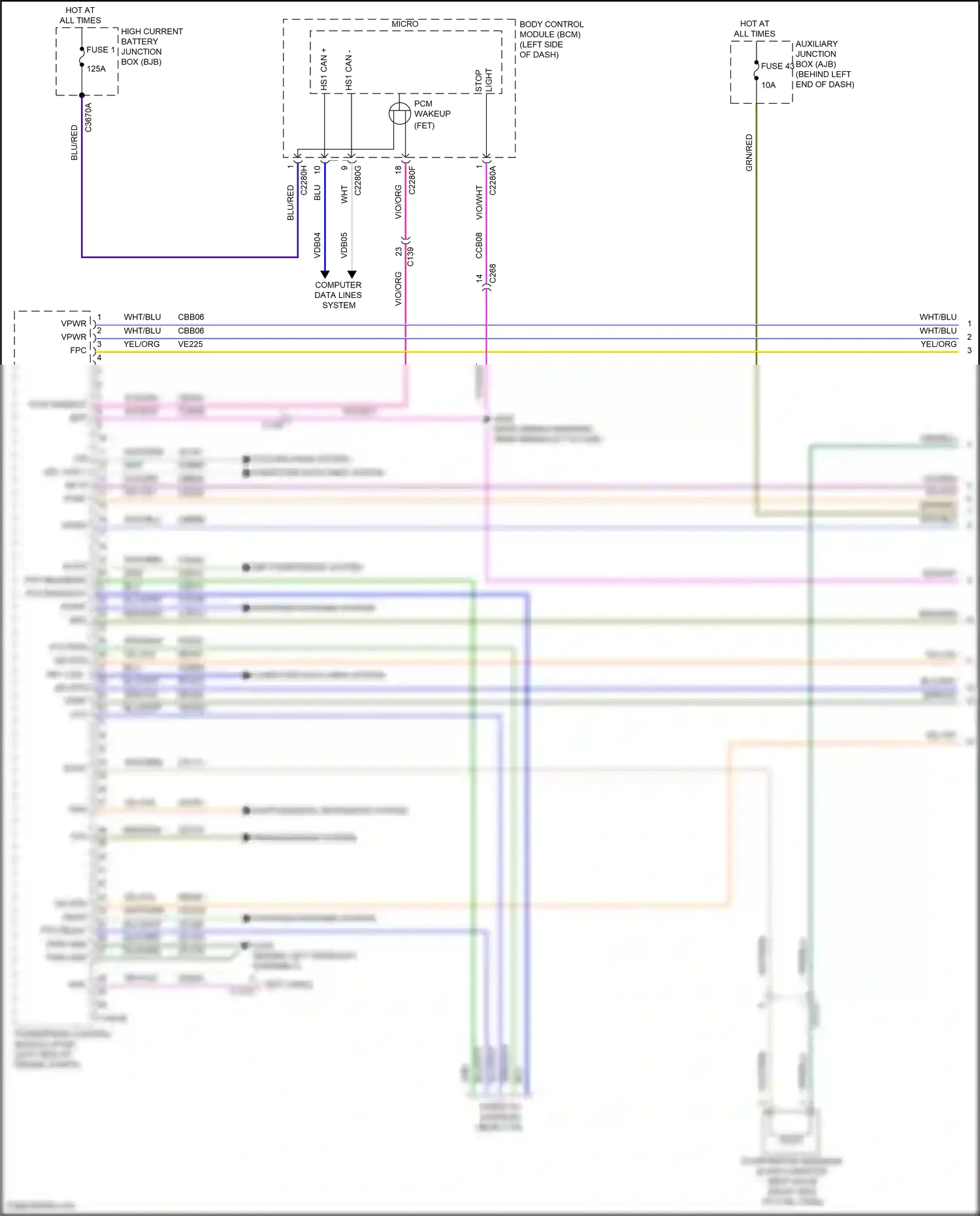 Wiring diagram vmv cc for Ford Transit T8 (2023-2024) (1 of 1)