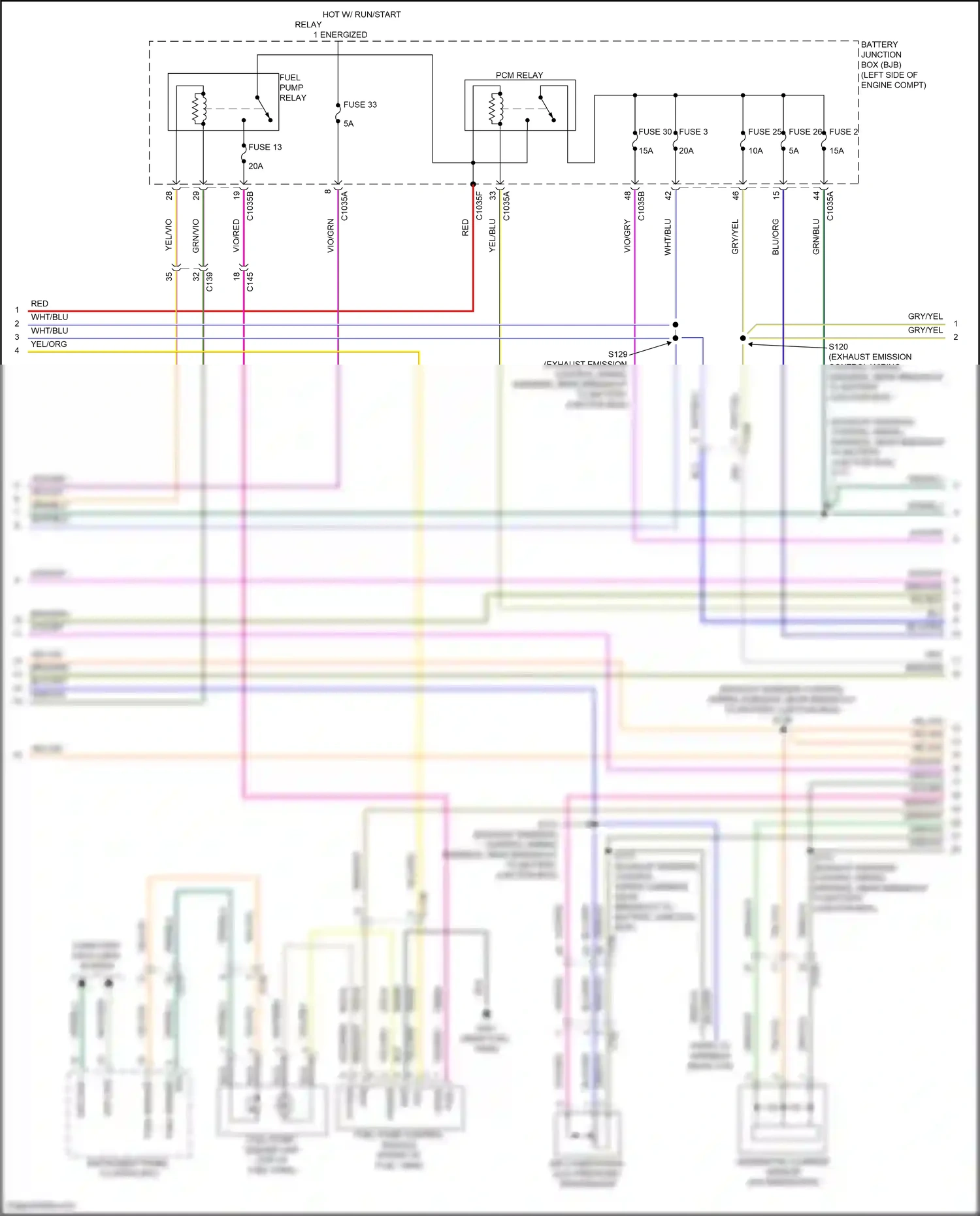 Wiring diagram wht/blu for Ford Transit T8 (2023-2024) (42 of 43)