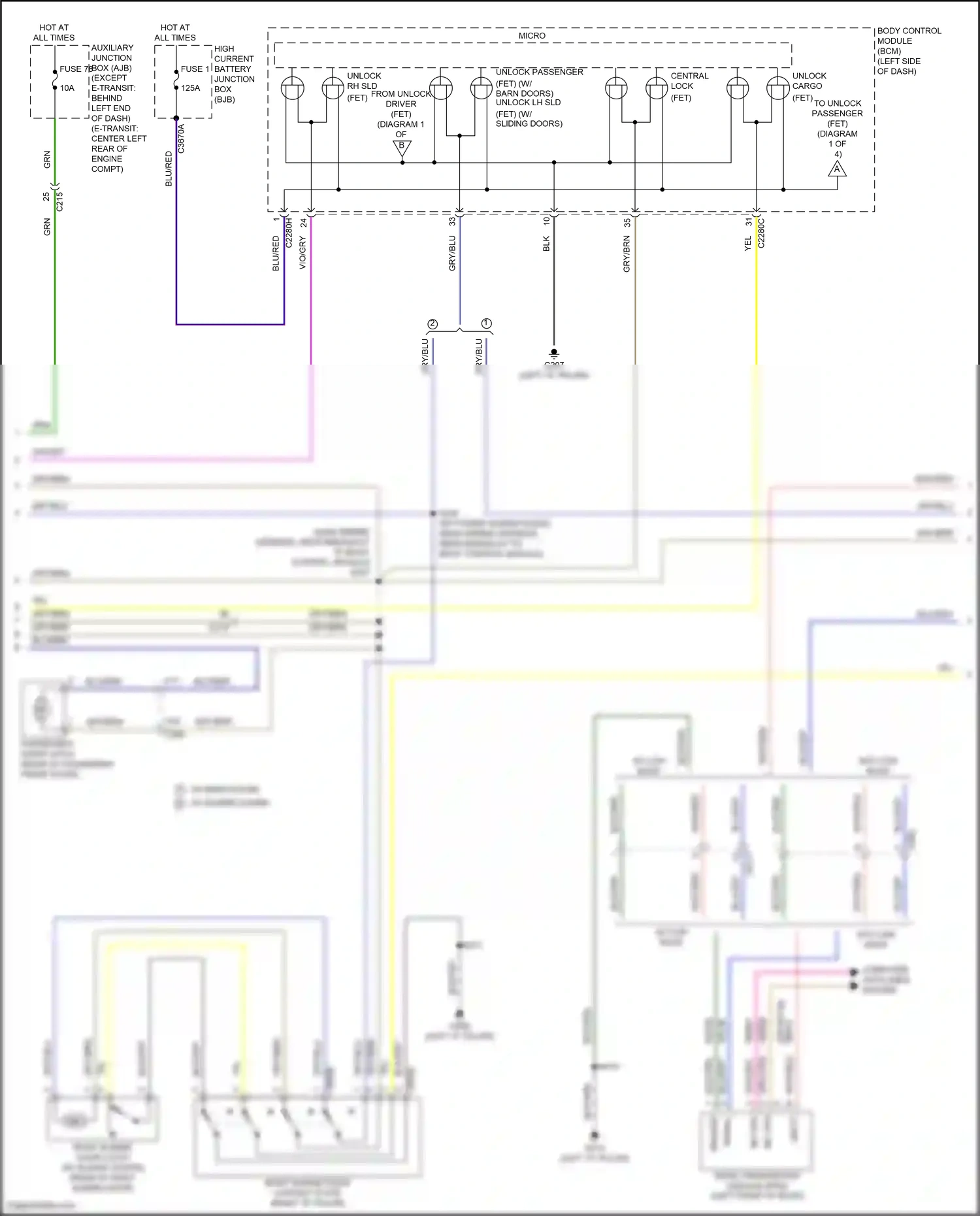 Wiring diagram yel for Ford Transit T8 (2023-2024) (16 of 53)