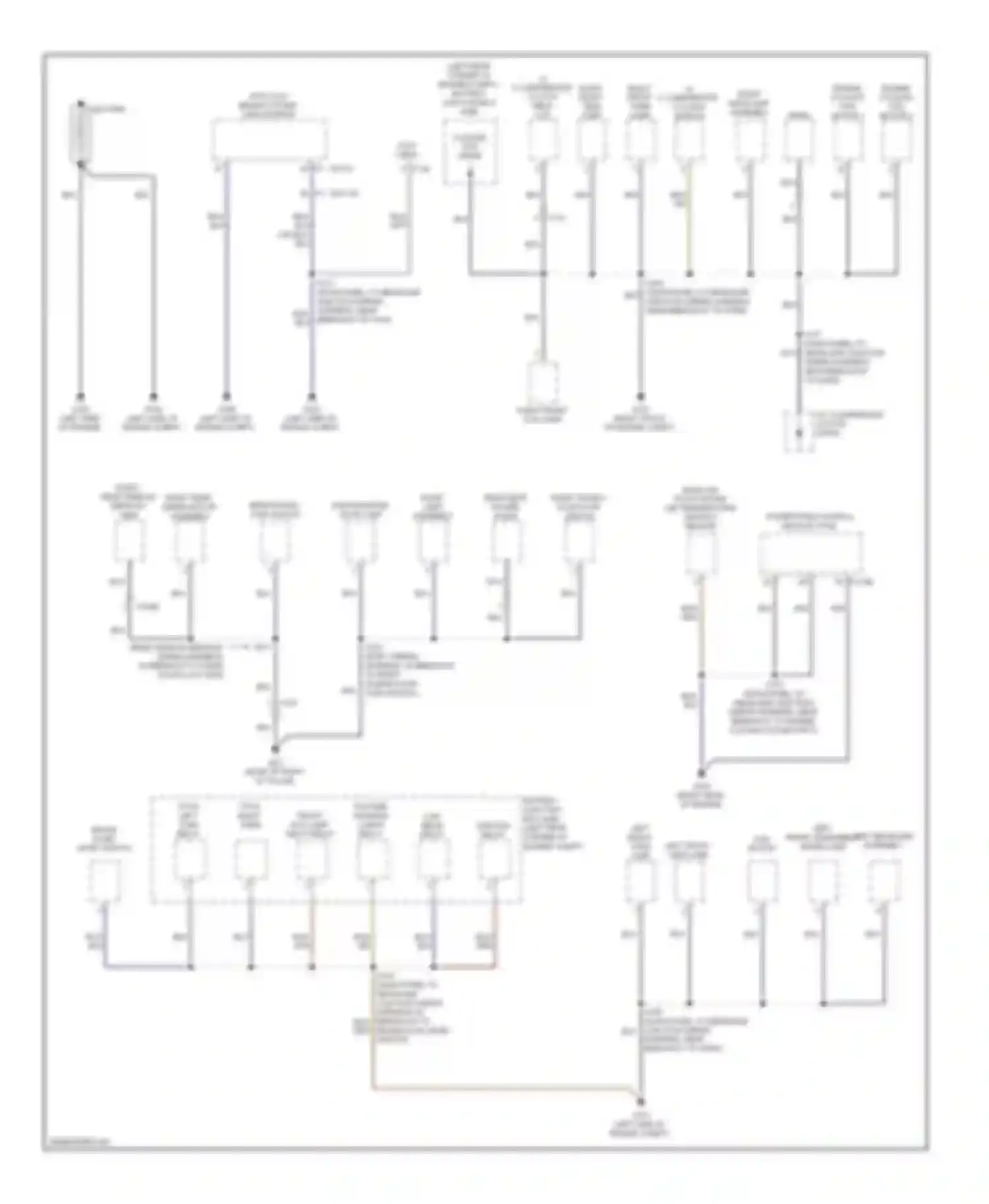 Transit Ford VII (2006-2013): Ground distribution circuit (1 of 3)