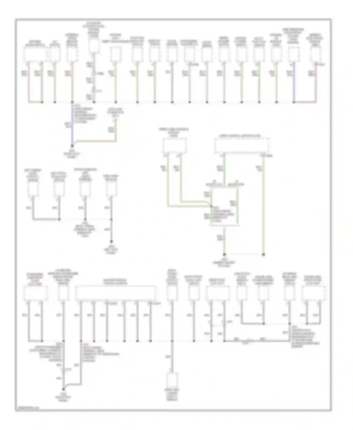 Transit Ford VII (2006-2013): Ground distribution circuit (2 of 3)