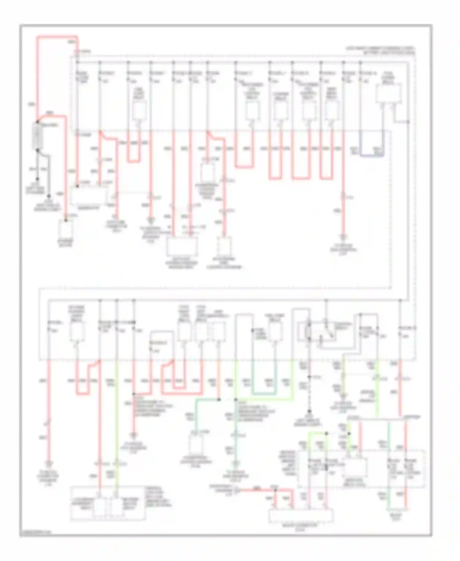 Transit Ford VII (2006-2013): Power distribution circuit (1 of 3)