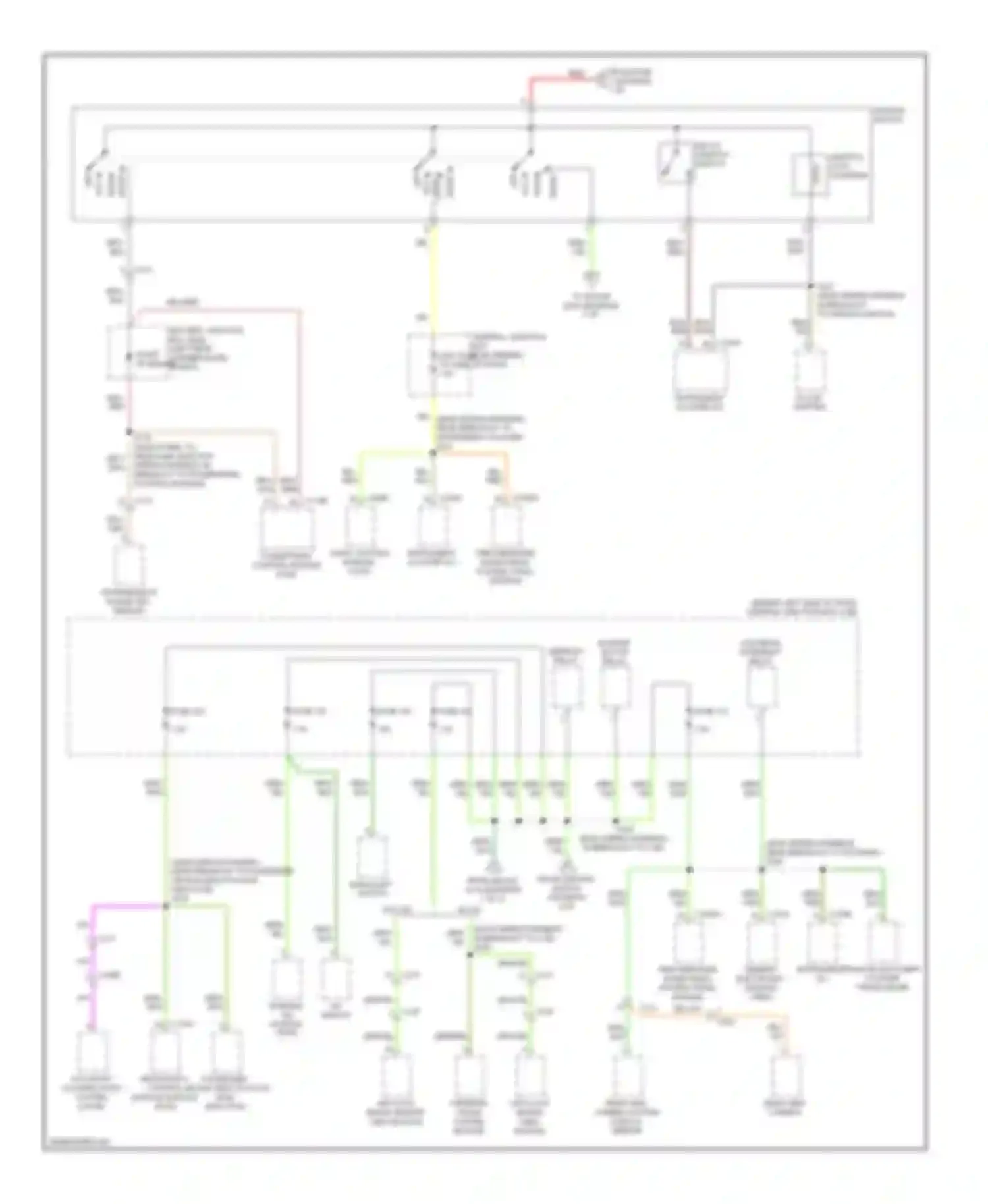 Transit Ford VII (2006-2013): Power distribution circuit (3 of 3)