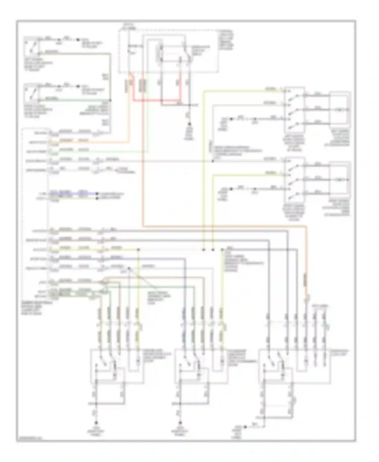 Transit Ford VII (2006-2013): Power door locks circuit