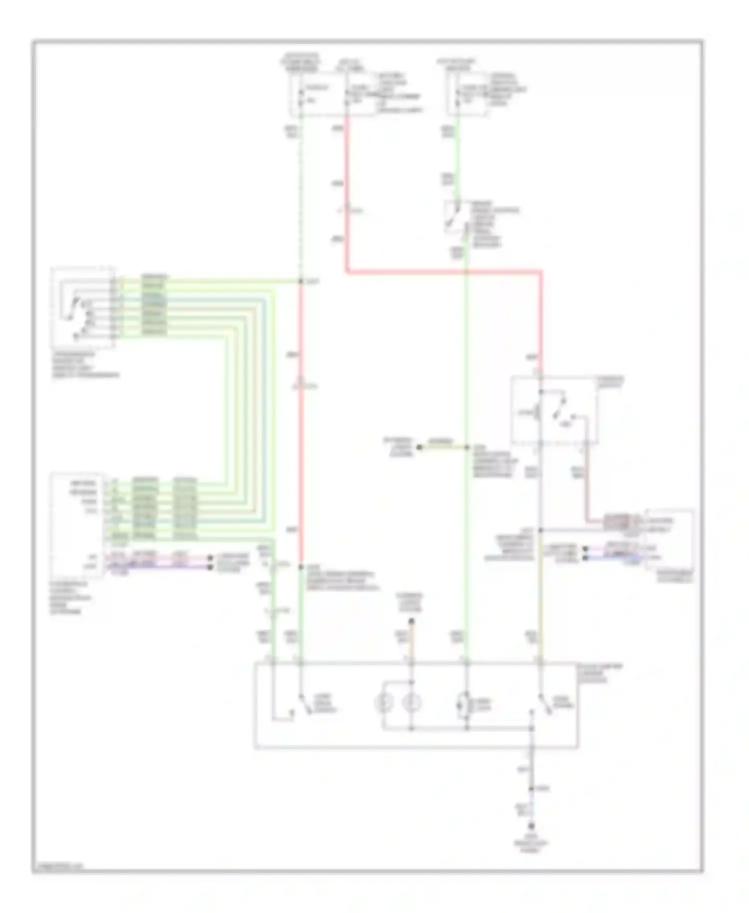 Transit Ford VII (2006-2013): Shift interlock circuit