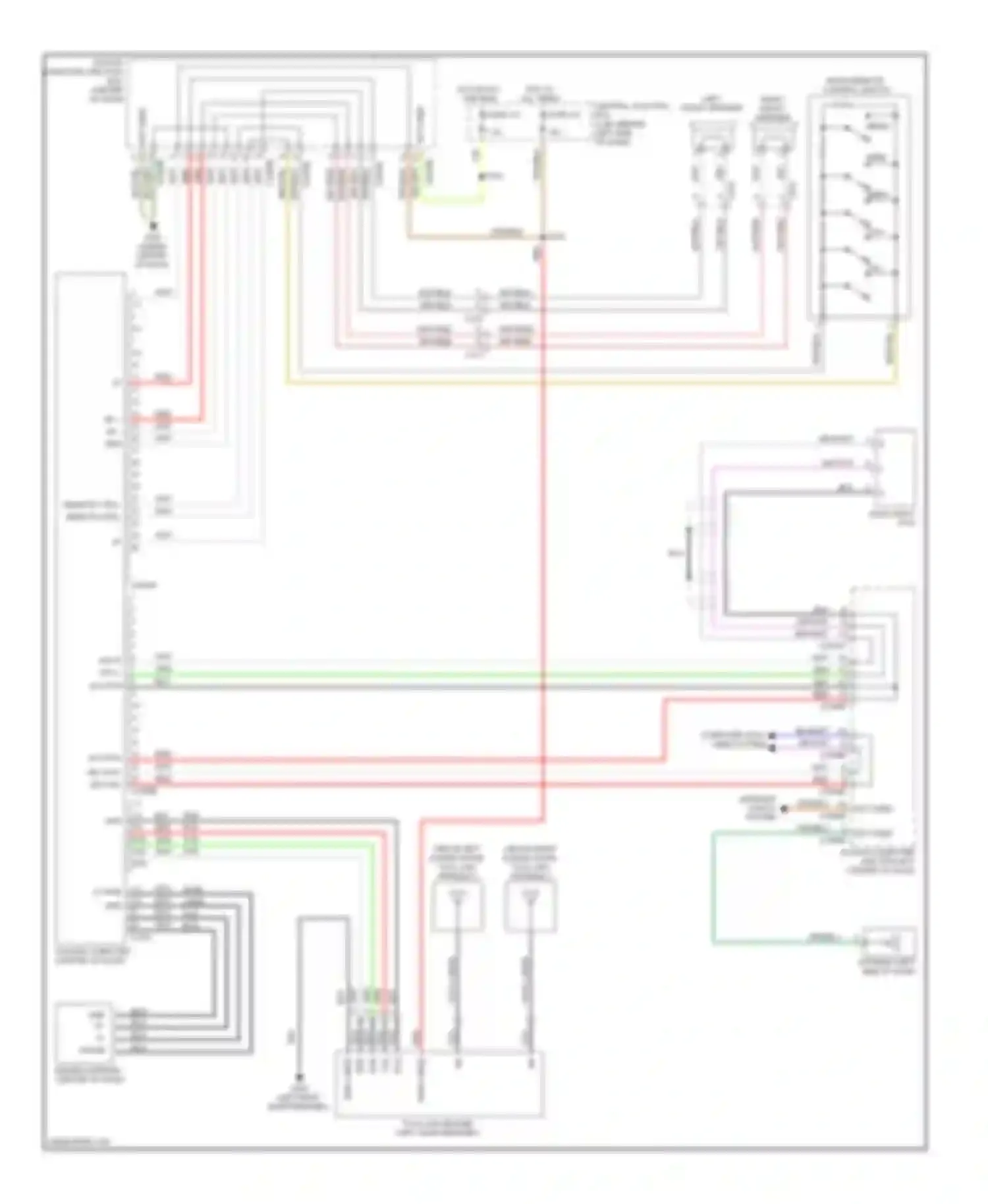 Wiring diagram audio input jack for Ford Transit VII (2006-2013) (1 of 2)