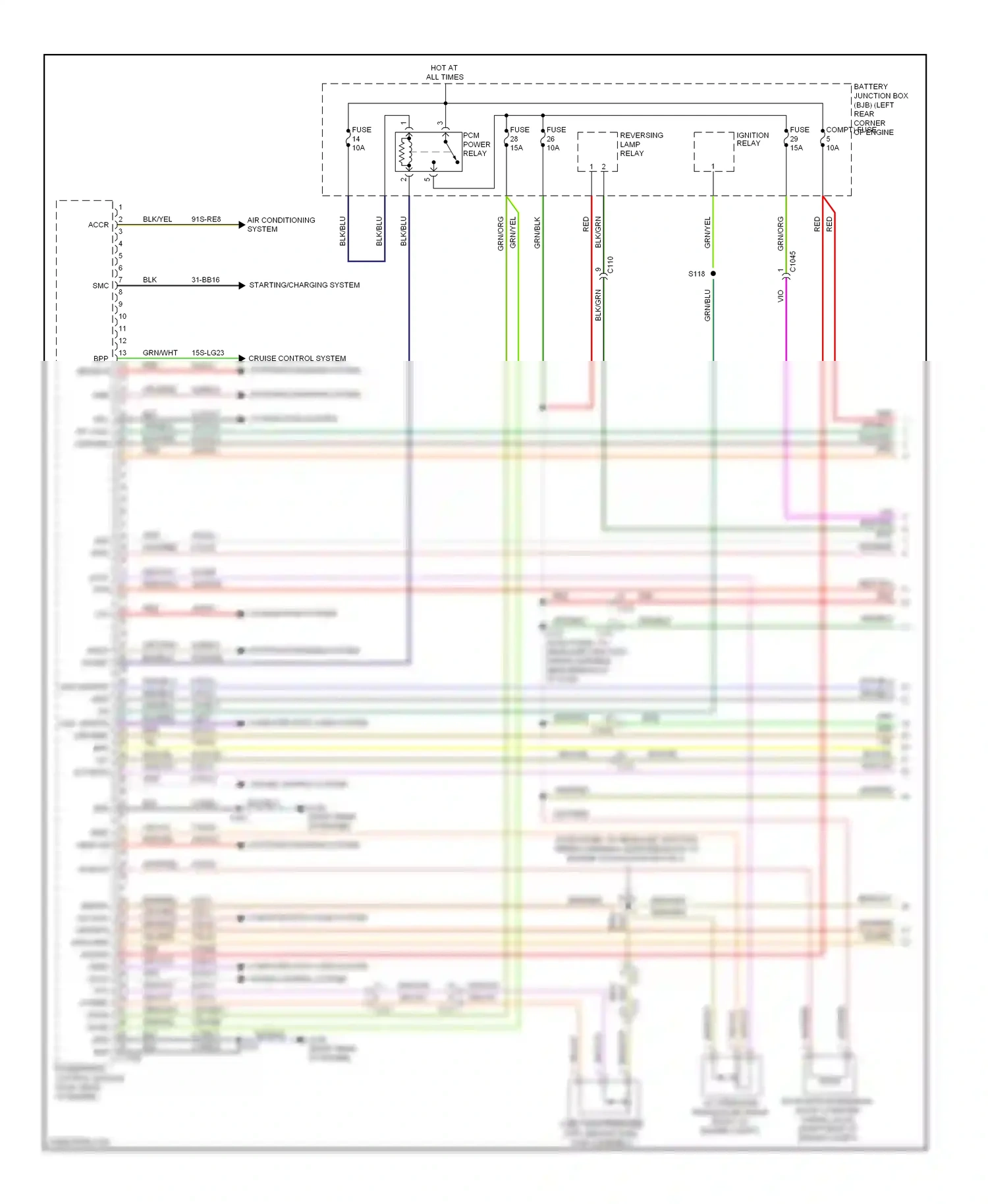Wiring diagram blk for Ford Transit VII (2006-2013) (19 of 43)