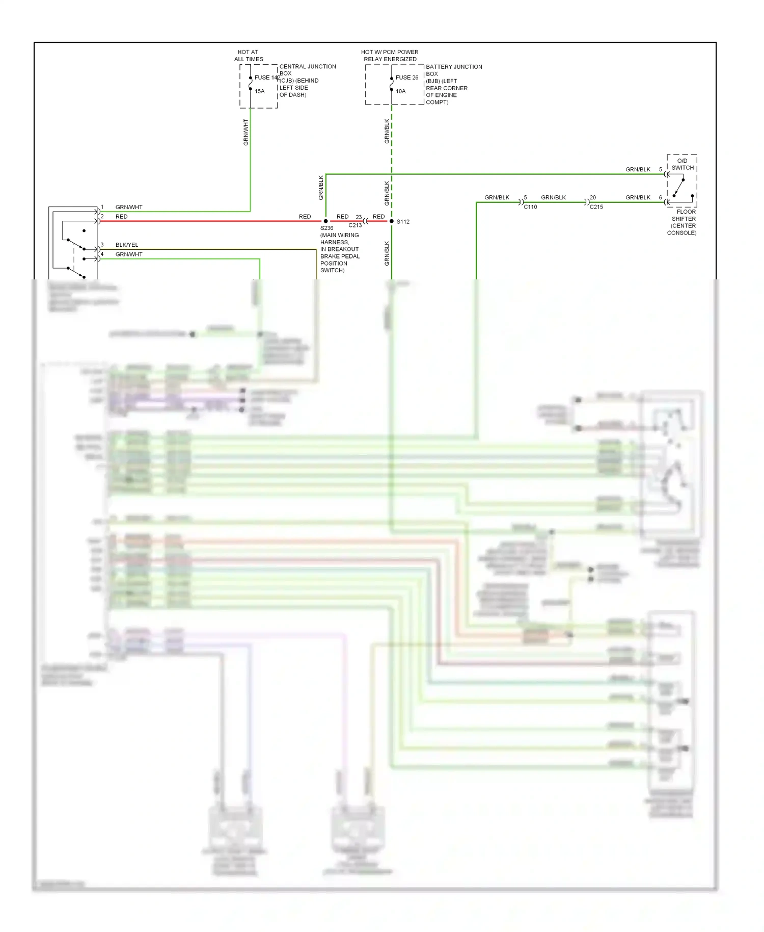 Wiring diagram blk/red for Ford Transit VII (2006-2013) (16 of 17)
