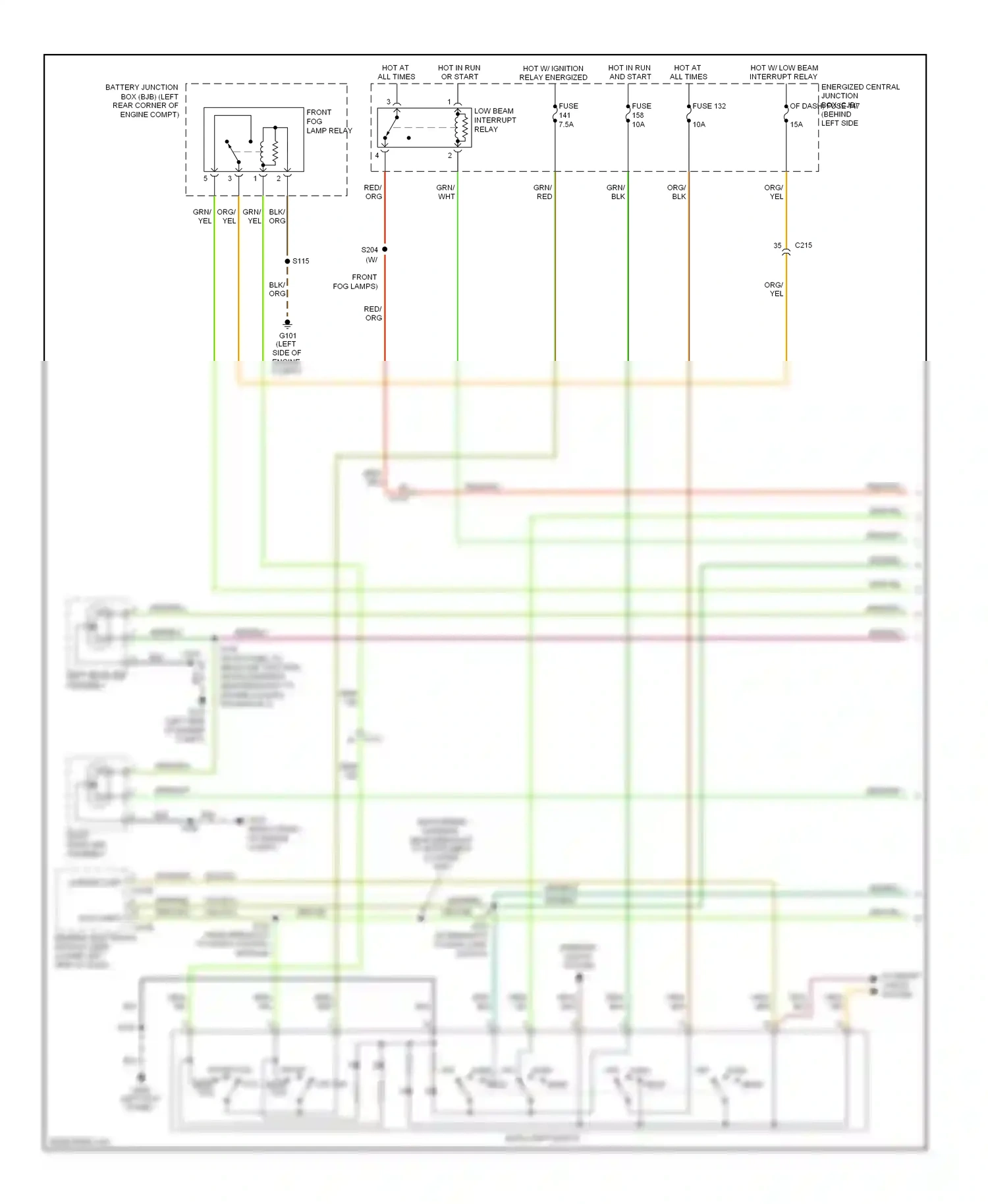 Wiring diagram grn/org for Ford Transit VII (2006-2013) (5 of 15)