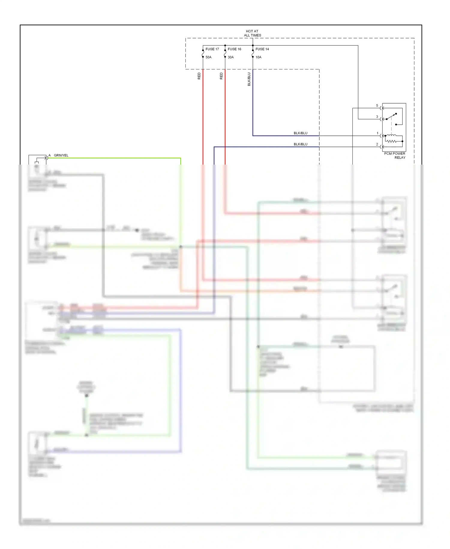 Wiring diagram grn/yel for Ford Transit VII (2006-2013) (5 of 22)