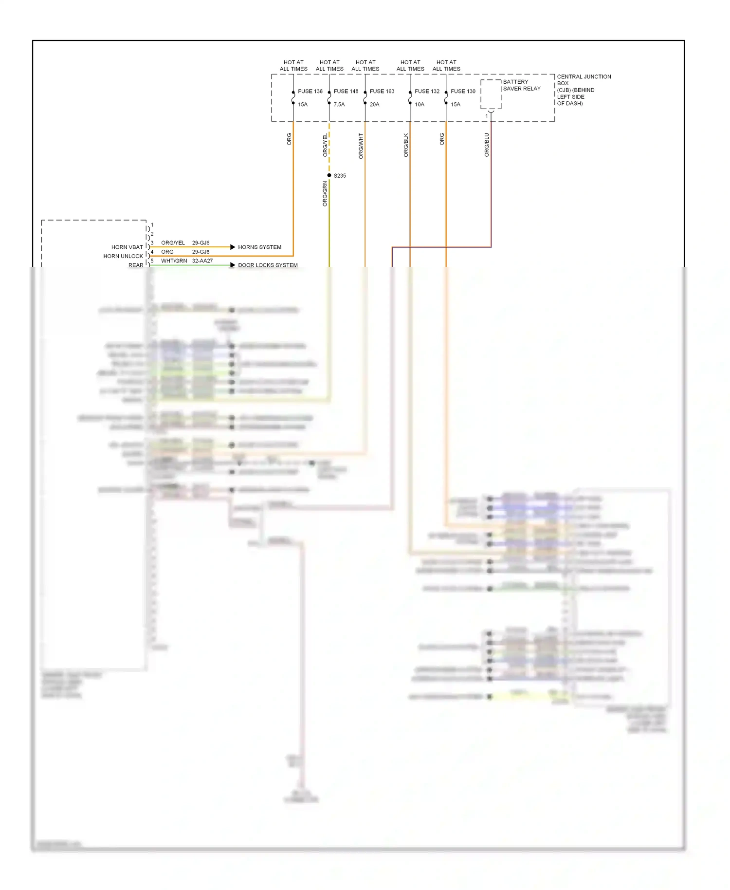 Ford Transit VII (2006-2013) (left kick panel) wiring diagram  (1 of 18)