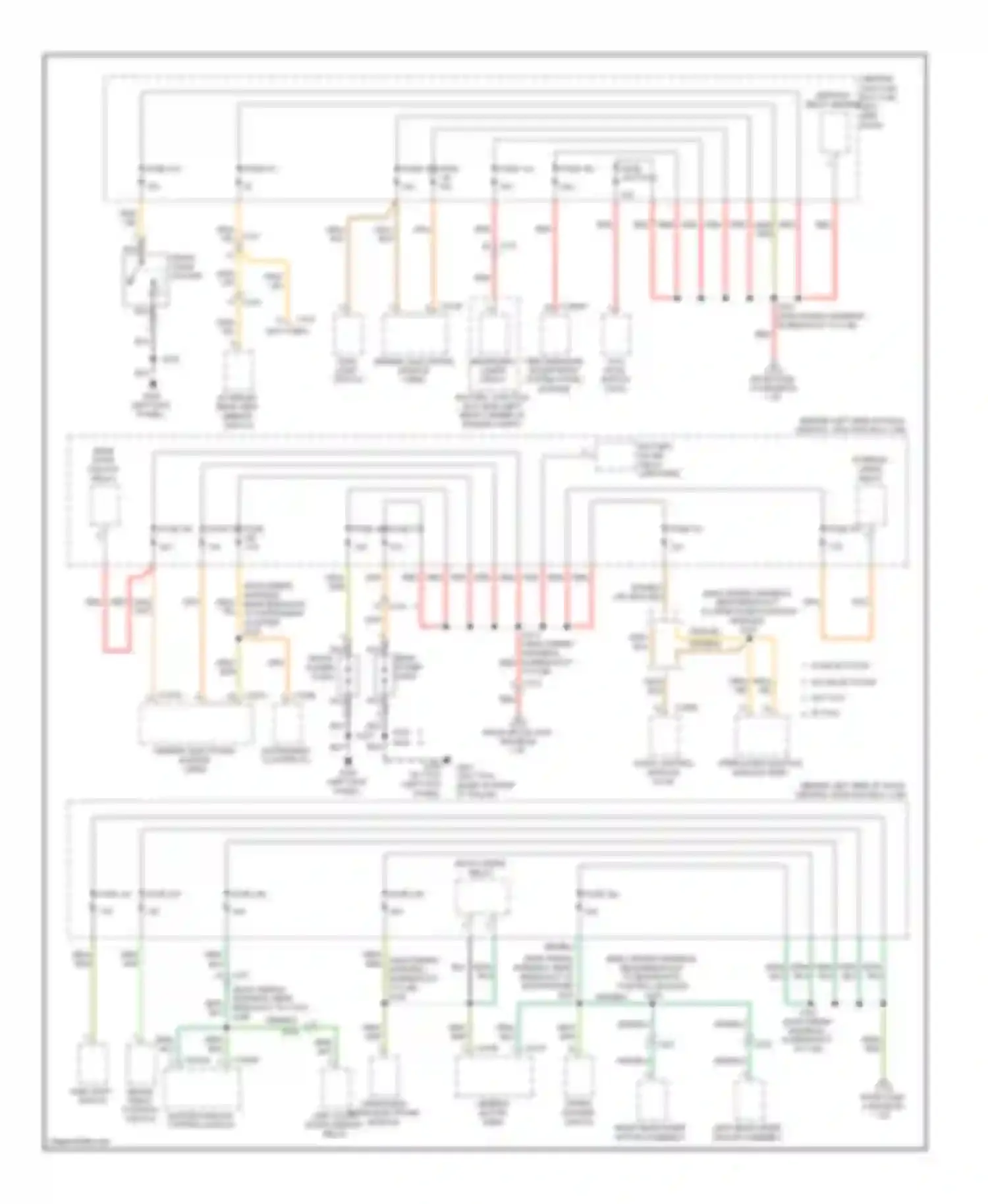 Wiring diagram master window control switch for Ford Transit VII (2006-2013) (2 of 2)