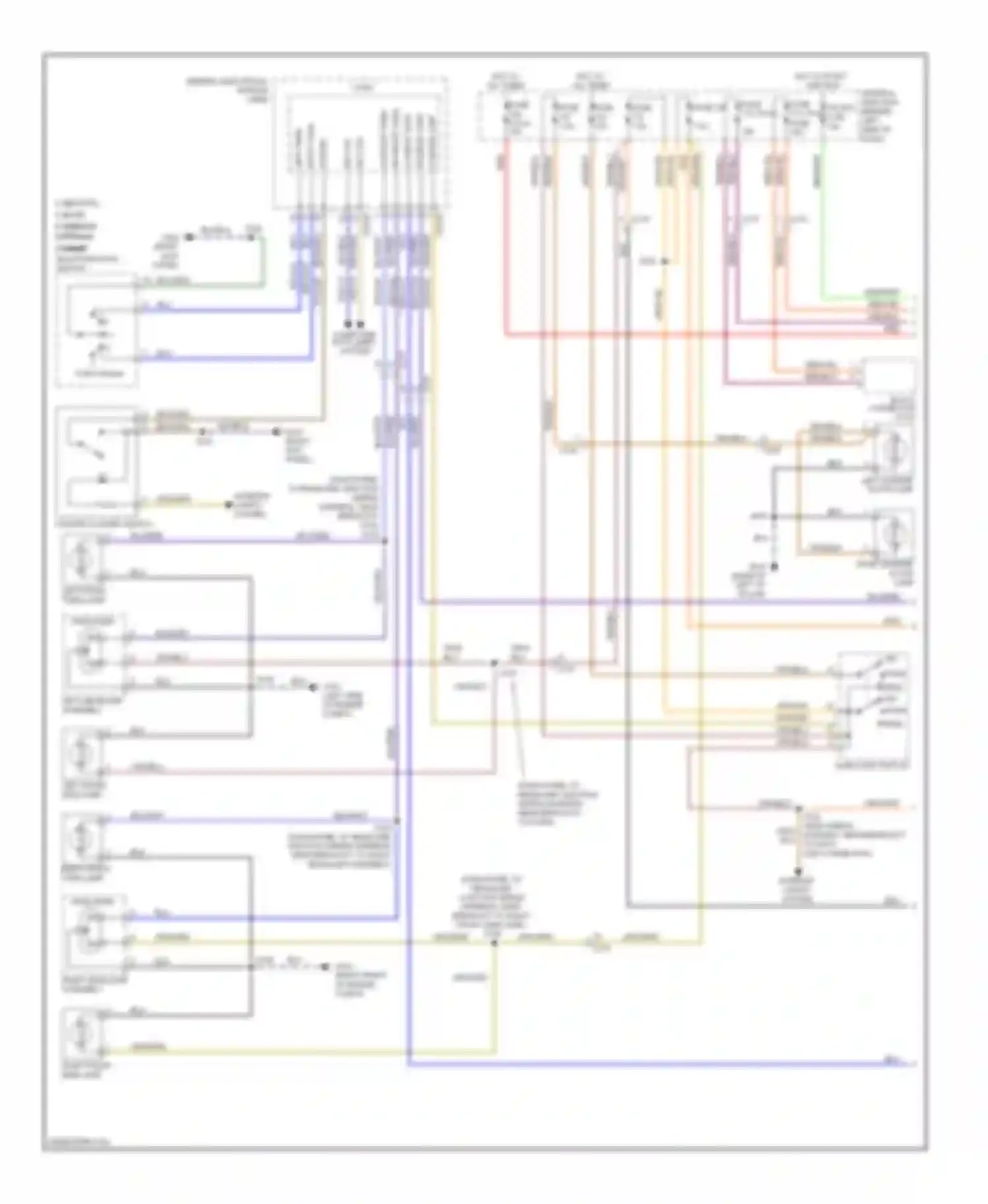Wiring diagram multi- function switch for Ford Transit VII (2006-2013) (2 of 4)