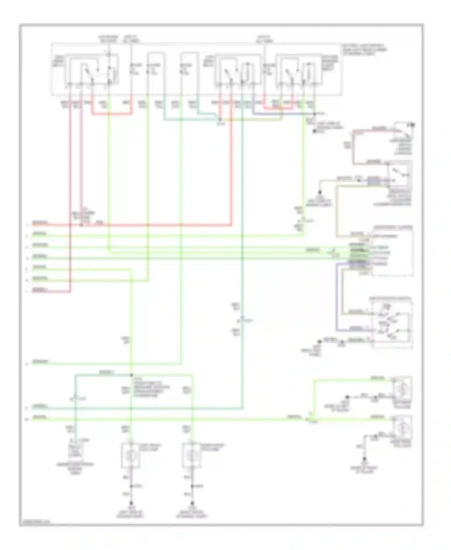 Wiring diagram multi- function switch for Ford Transit VII (2006-2013) (4 of 4)