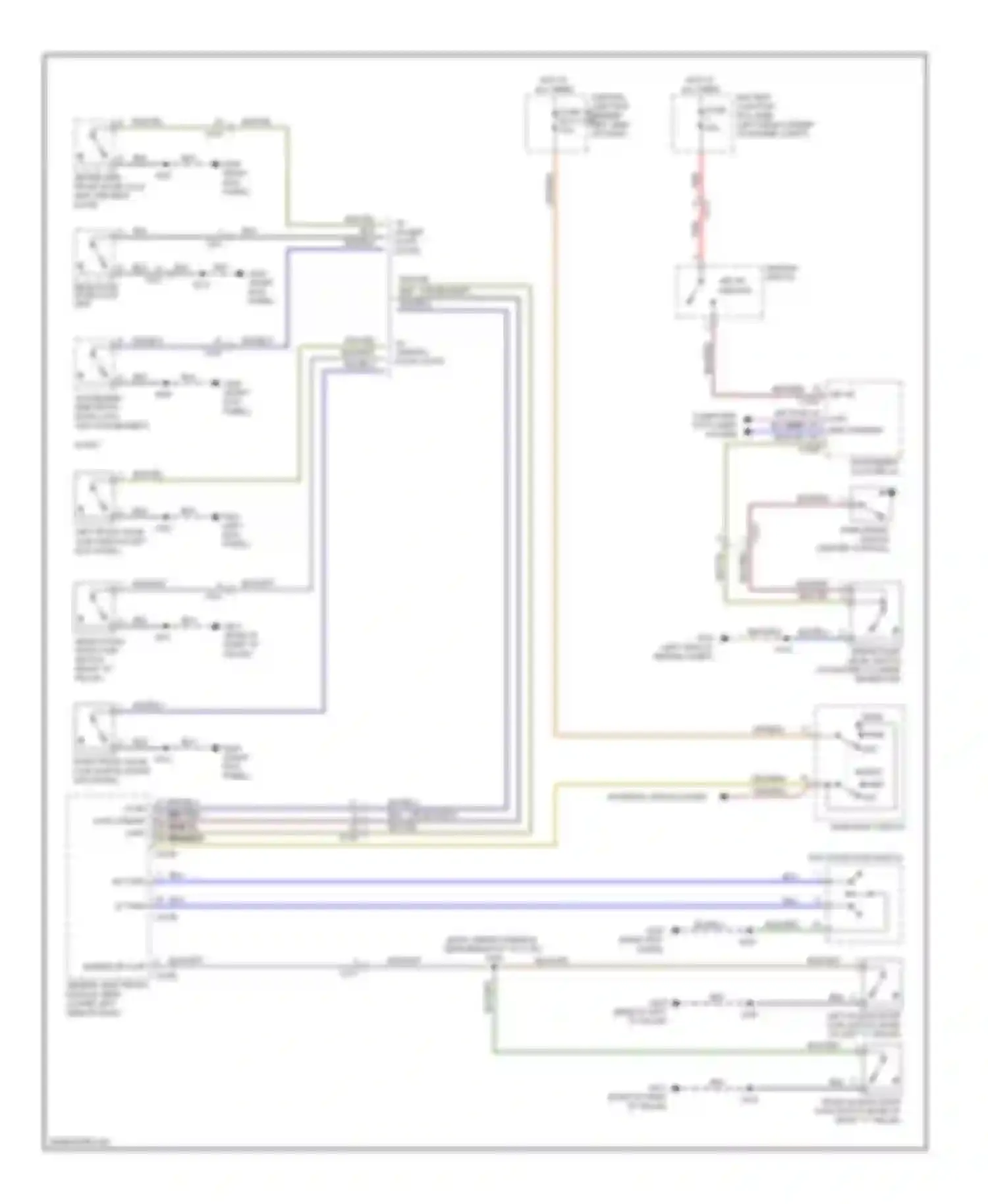 Wiring diagram multi- function switch for Ford Transit VII (2006-2013) (1 of 4)