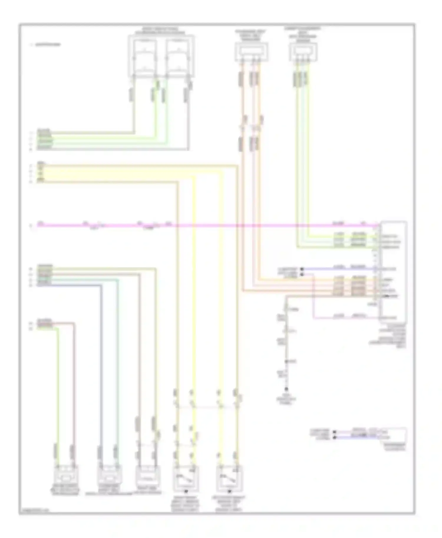Wiring diagram occupant classification system for Ford Transit VII (2006-2013) (1 of 1)
