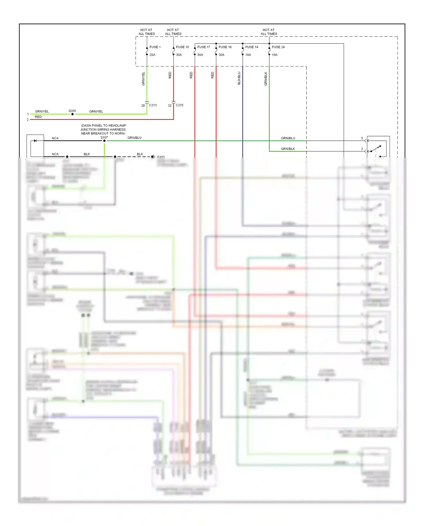 Wiring diagram red for Ford Transit VII (2006-2013) (4 of 33)
