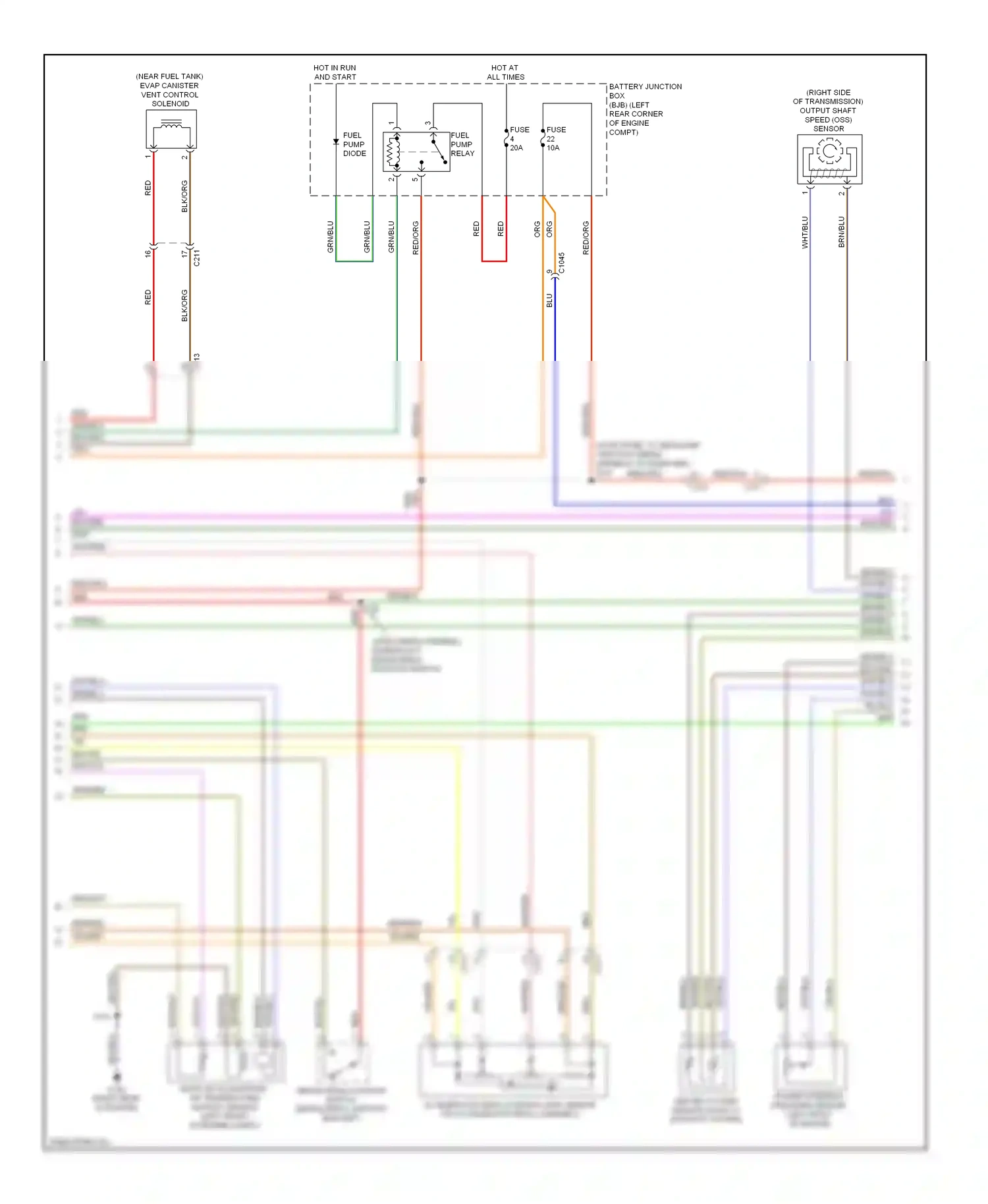 Wiring diagram red for Ford Transit VII (2006-2013) (20 of 33)