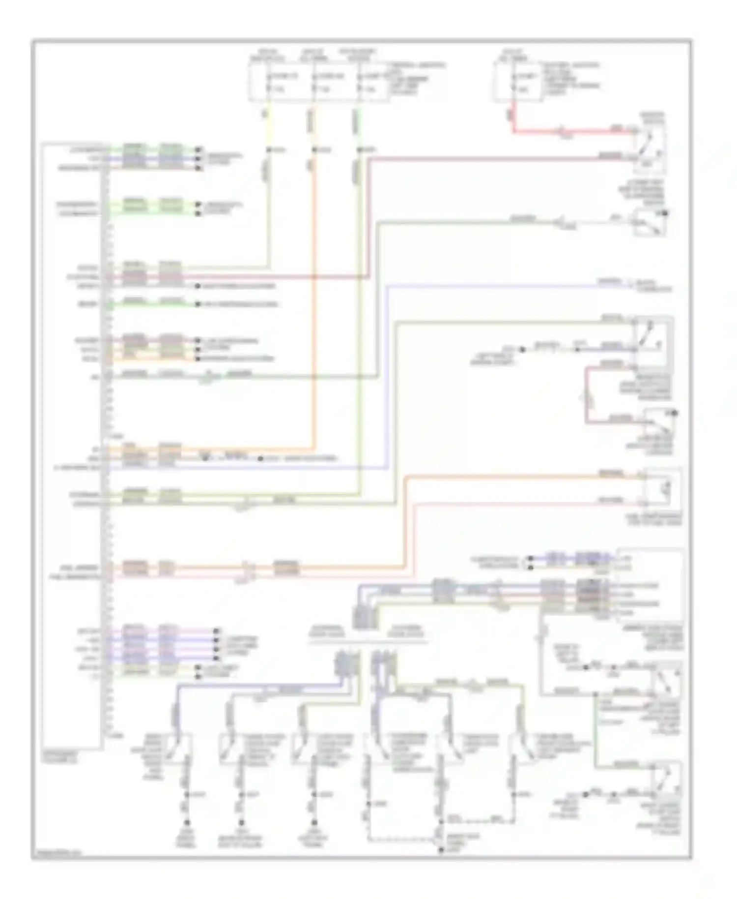 Wiring diagram shift interlock system for Ford Transit VII (2006-2013) (1 of 1)