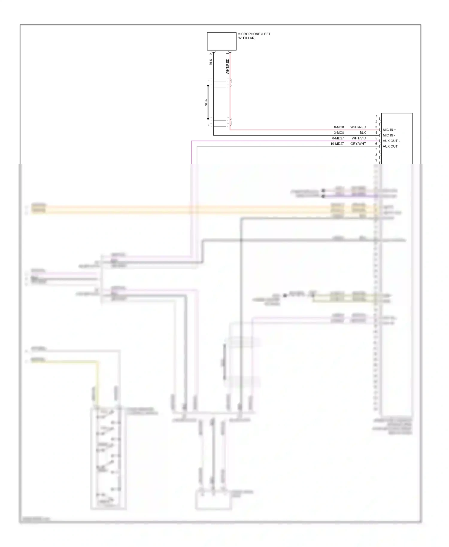 Wiring diagram vbatt vbatt aux in rtn for Ford Transit VII (2006-2013) (1 of 1)