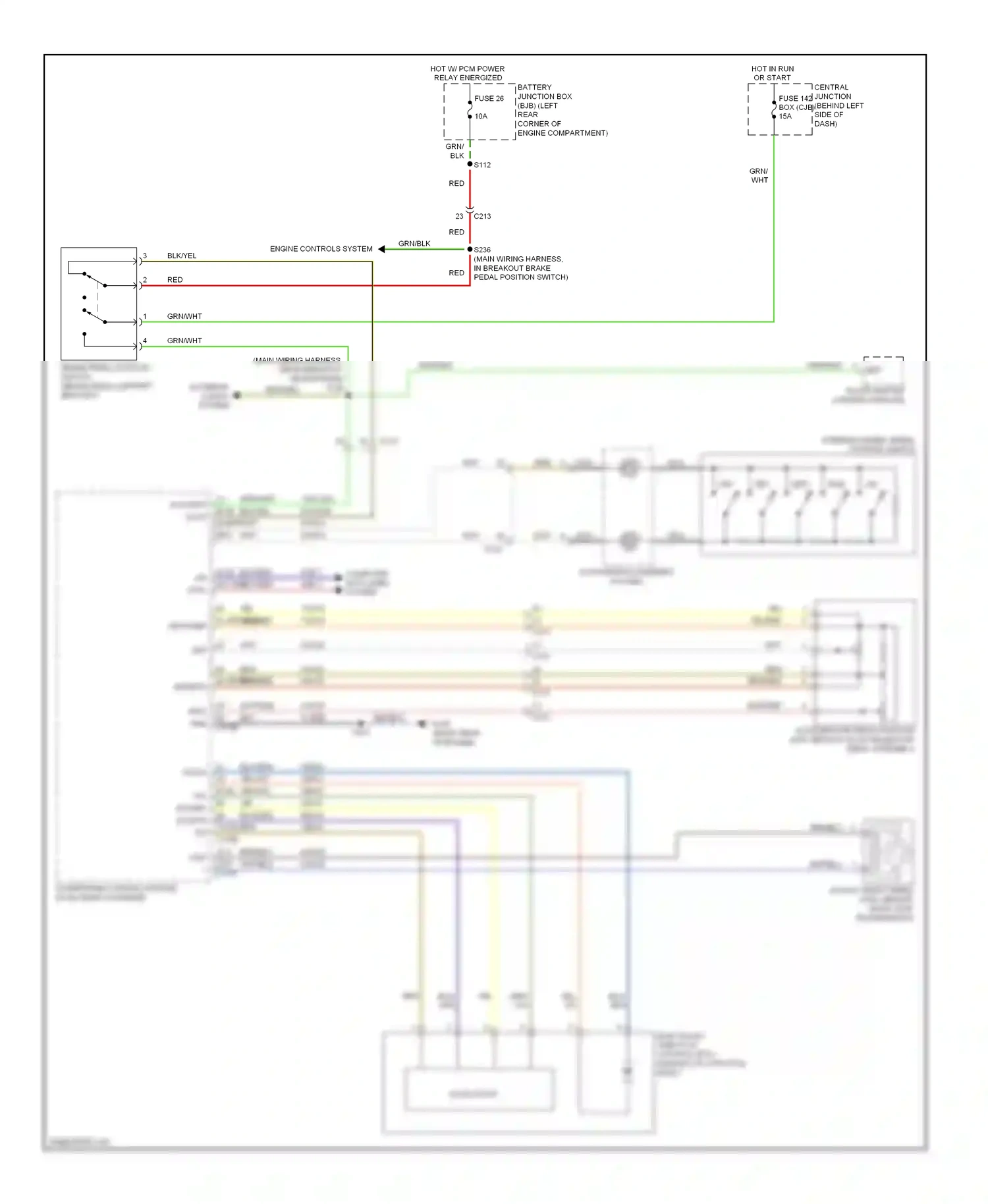 Wiring diagram yel for Ford Transit VII (2006-2013) (4 of 28)