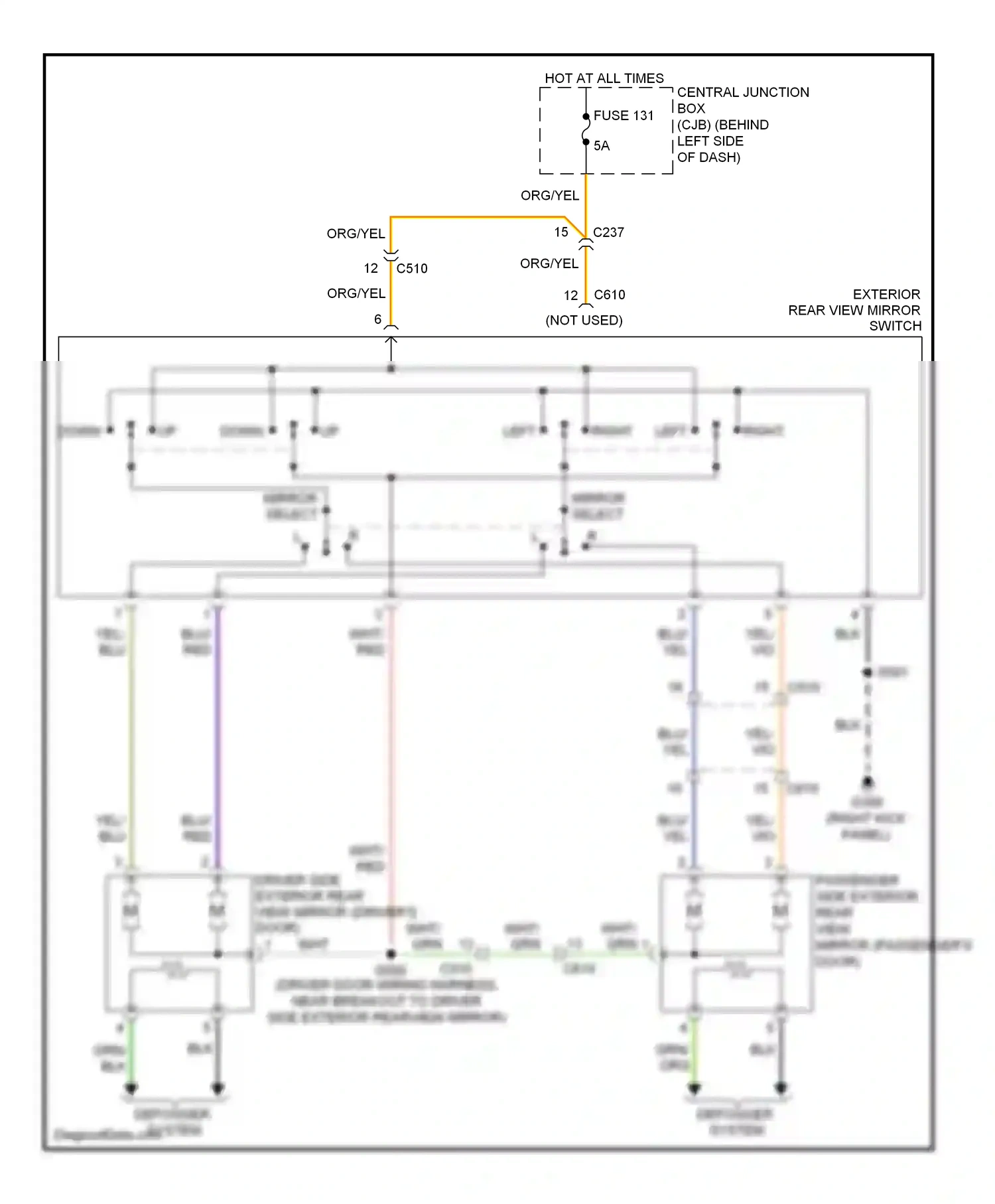 Wiring diagram yel for Ford Transit VII (2006-2013) (22 of 28)