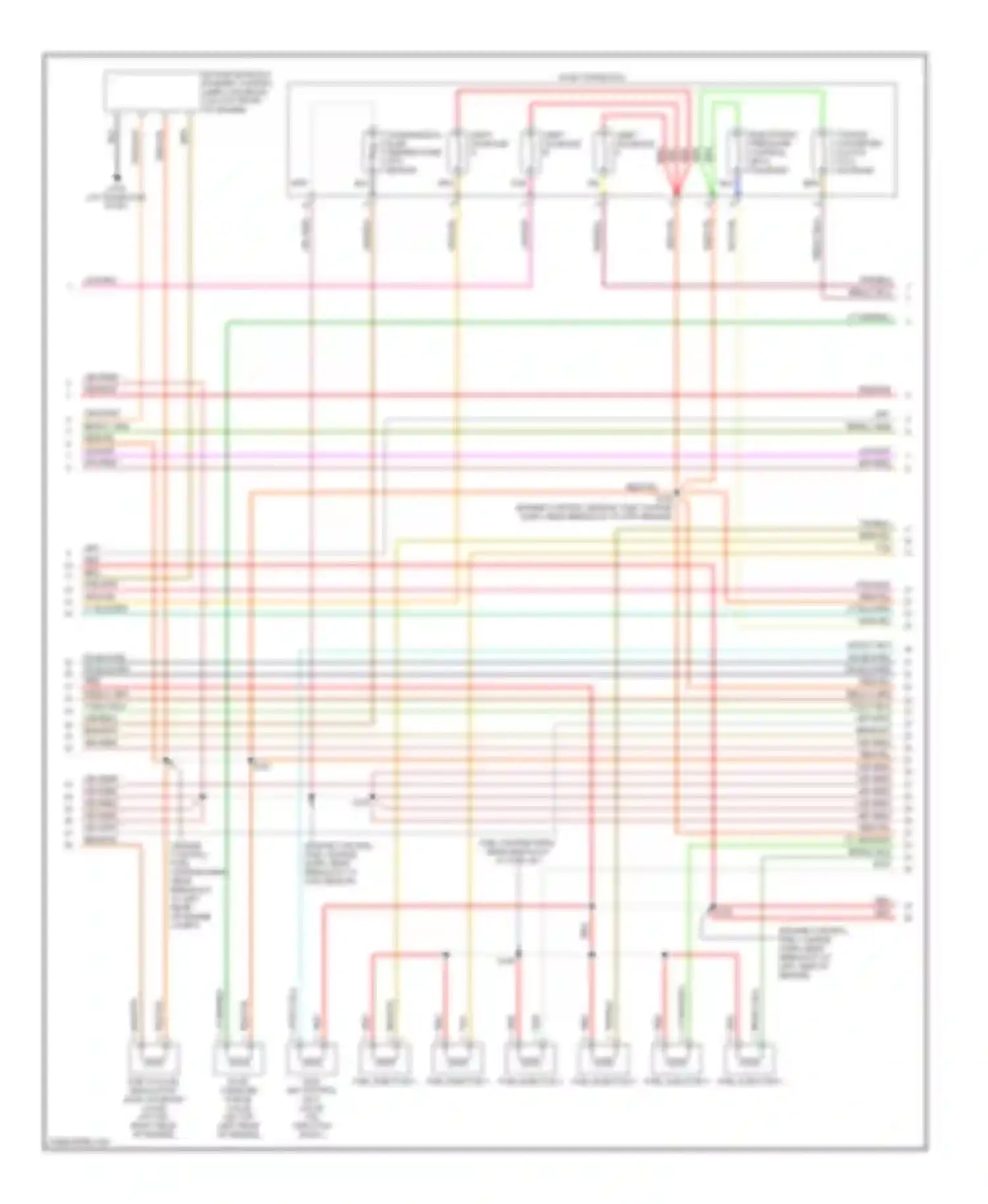 Windstar Ford I (1994-2003): Wiring diagram engine performance 3.8ls (3 of 4)
