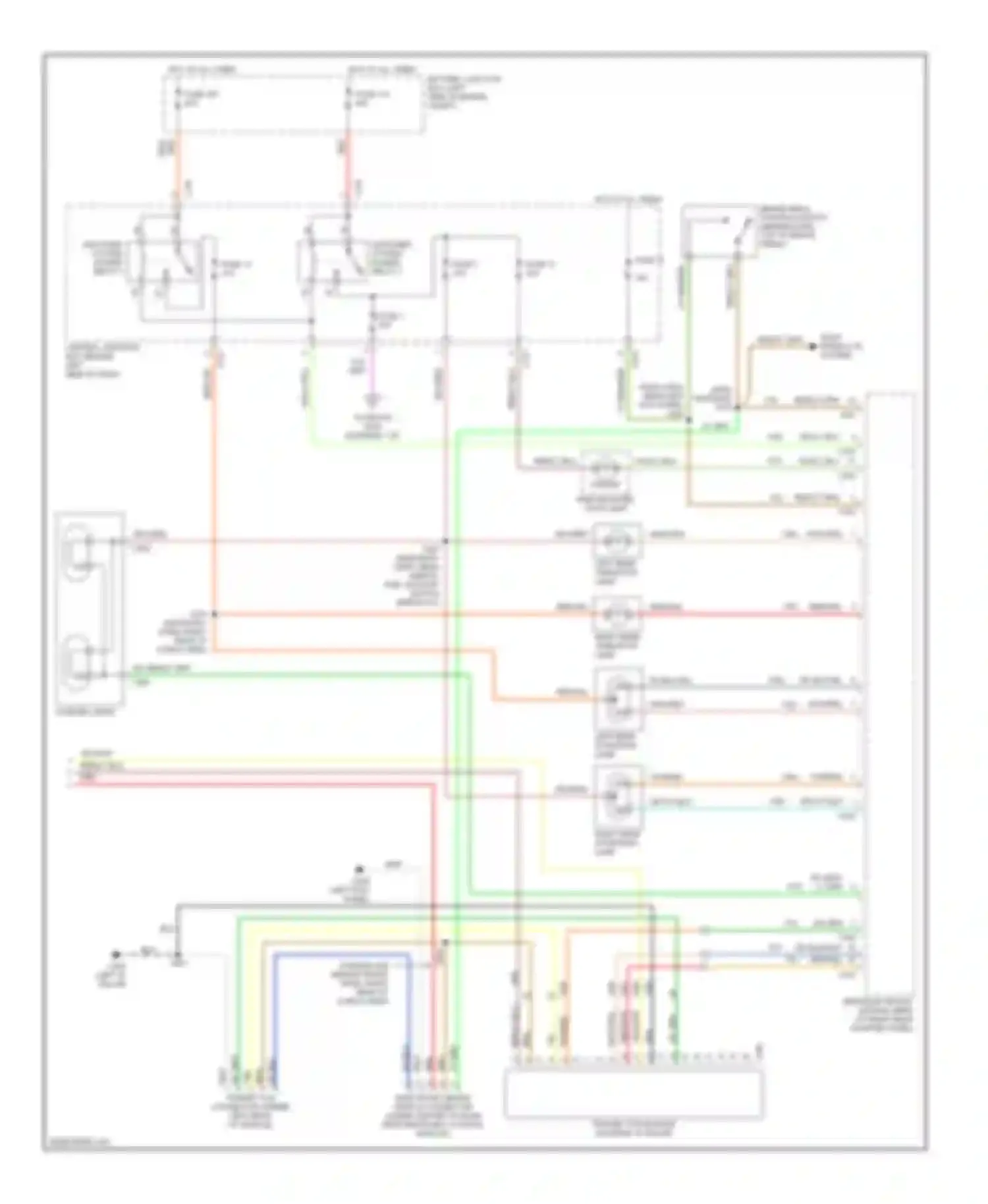 Windstar Ford I (1994-2003): Exterior lamps & trailer connector circuit (2 of 2)