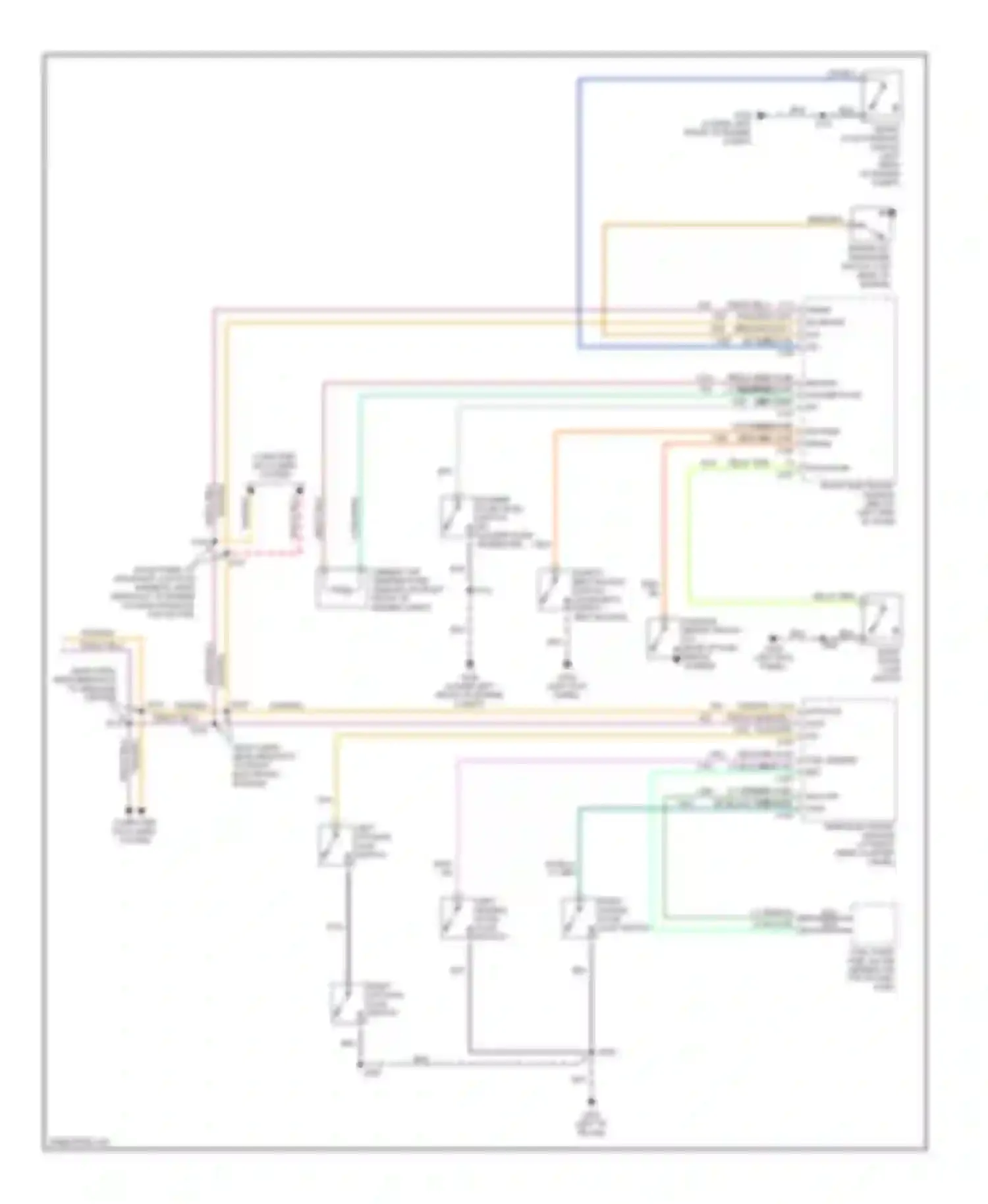 Windstar Ford I (1994-2003): Instrument cluster circuit (2 of 2)
