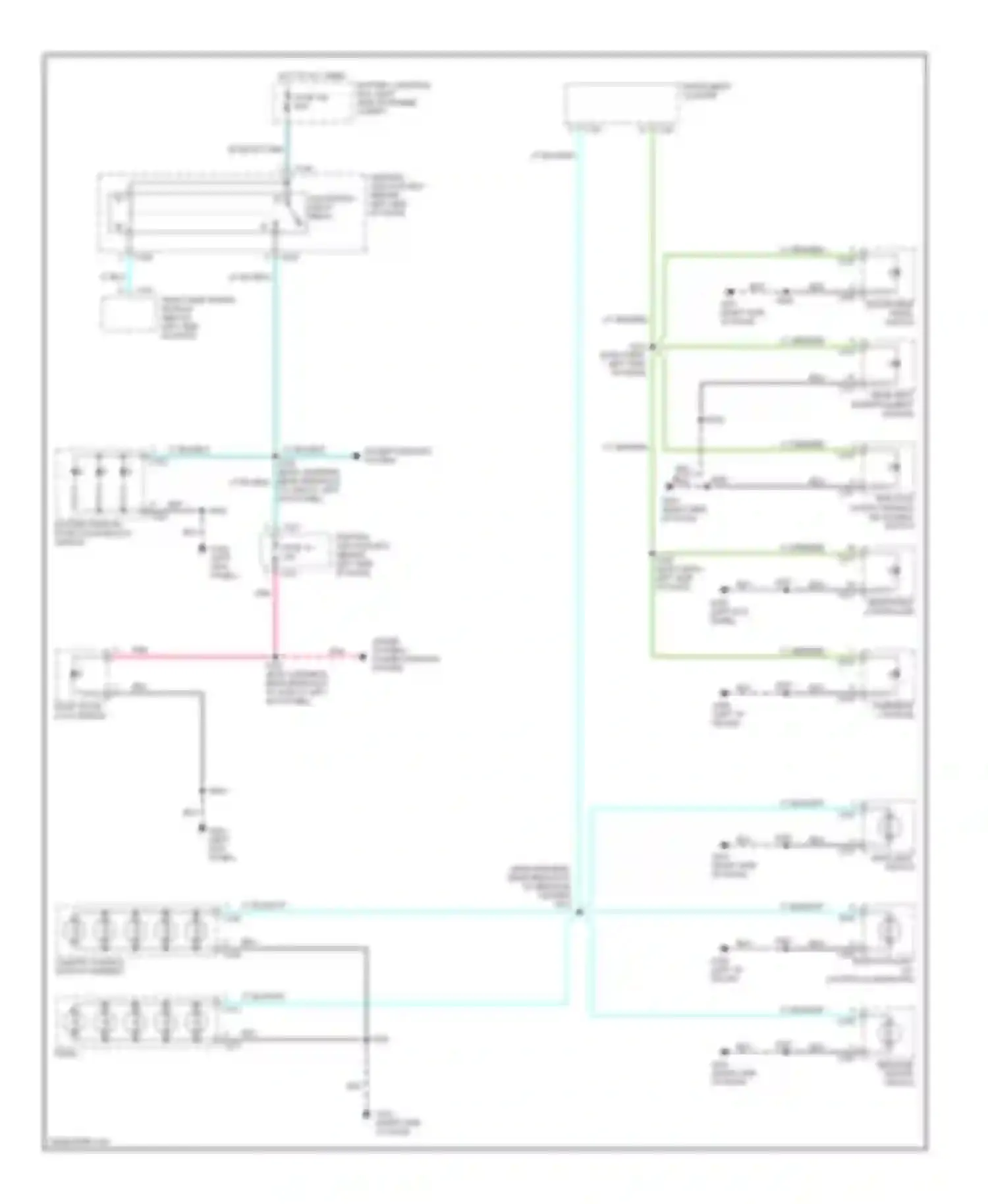 Windstar Ford I (1994-2003): Instrument illumination circuit