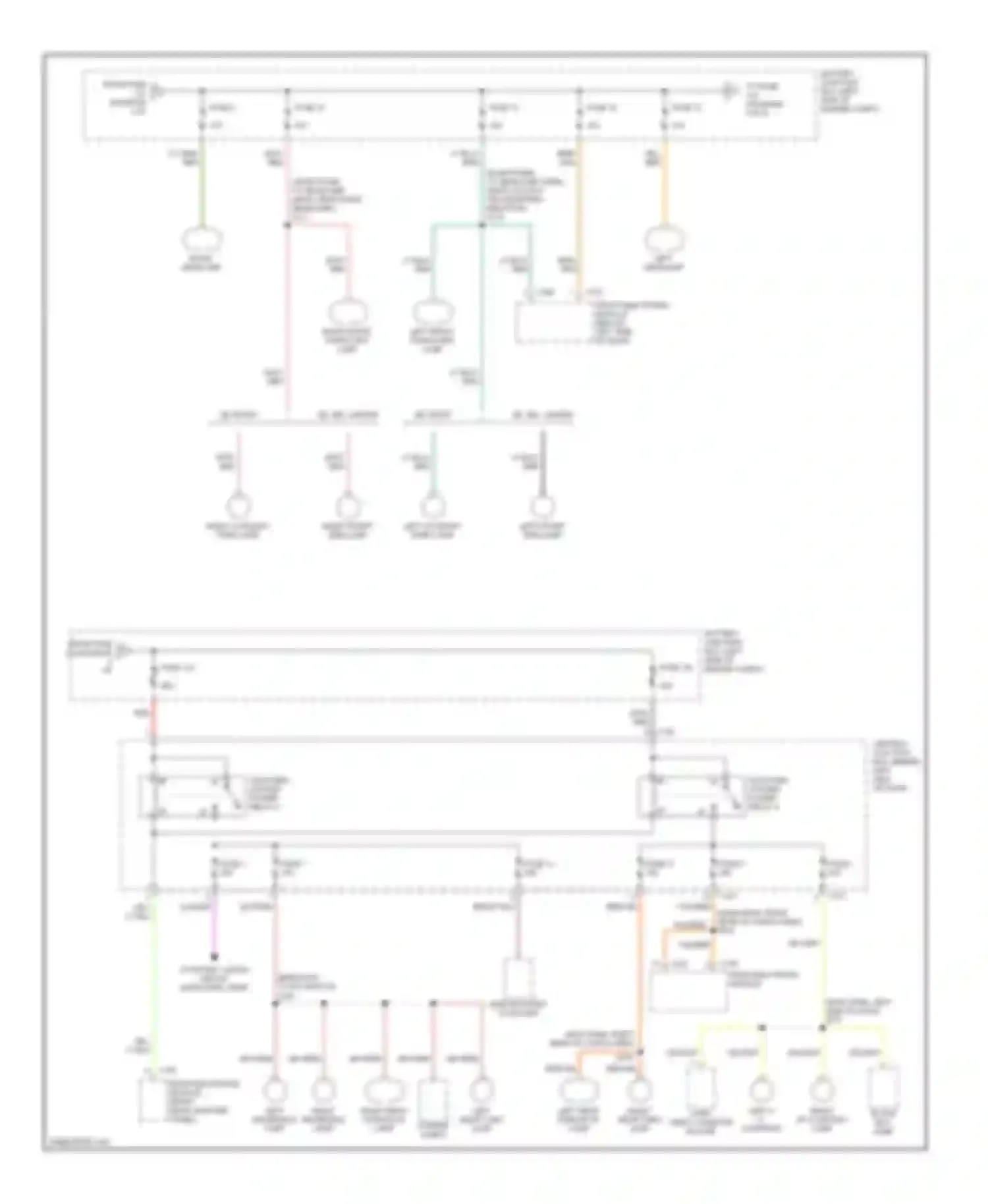 Windstar Ford I (1994-2003): Power distribution circuit (4 of 4)