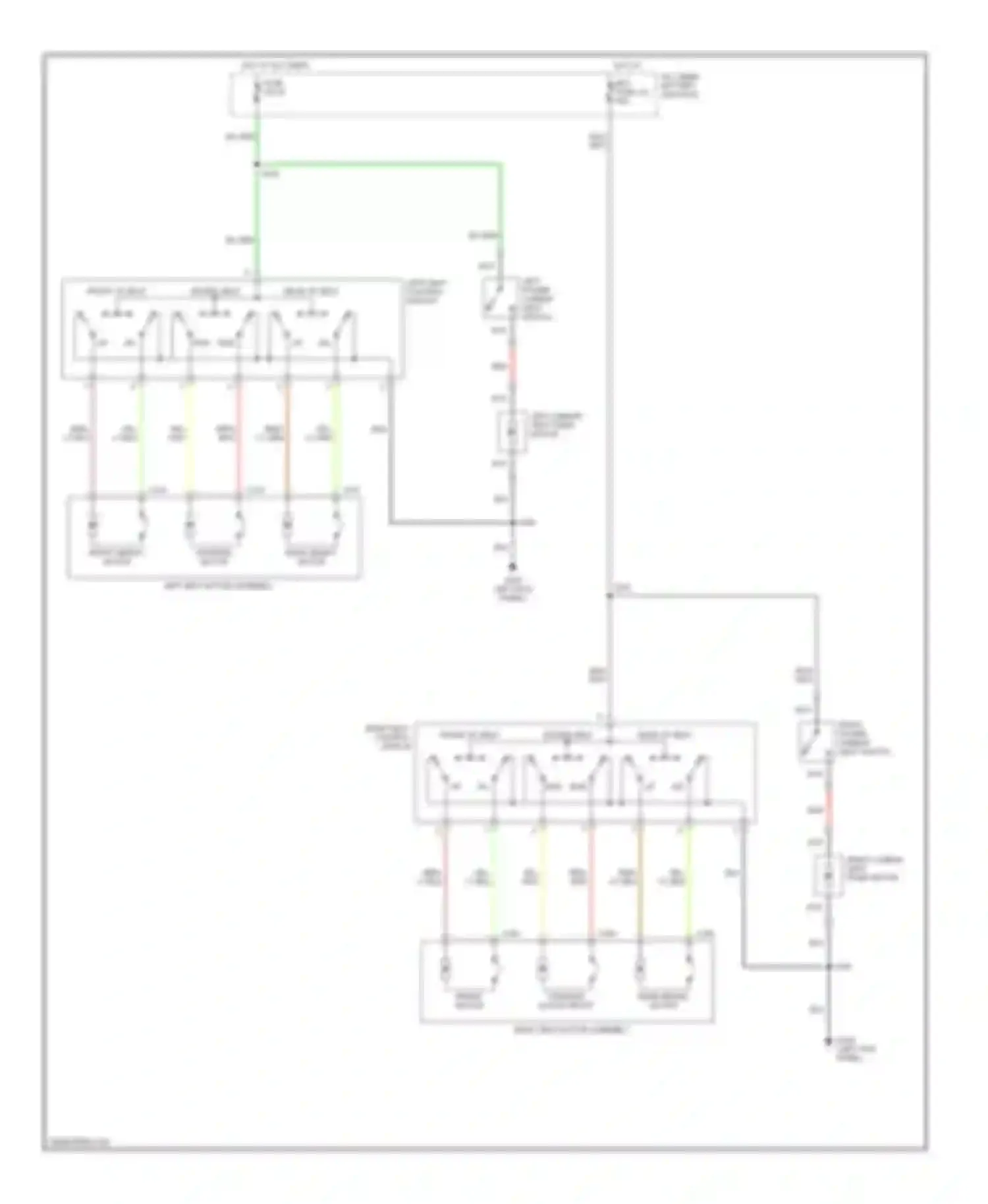 Windstar Ford I (1994-2003): Power seat circuits