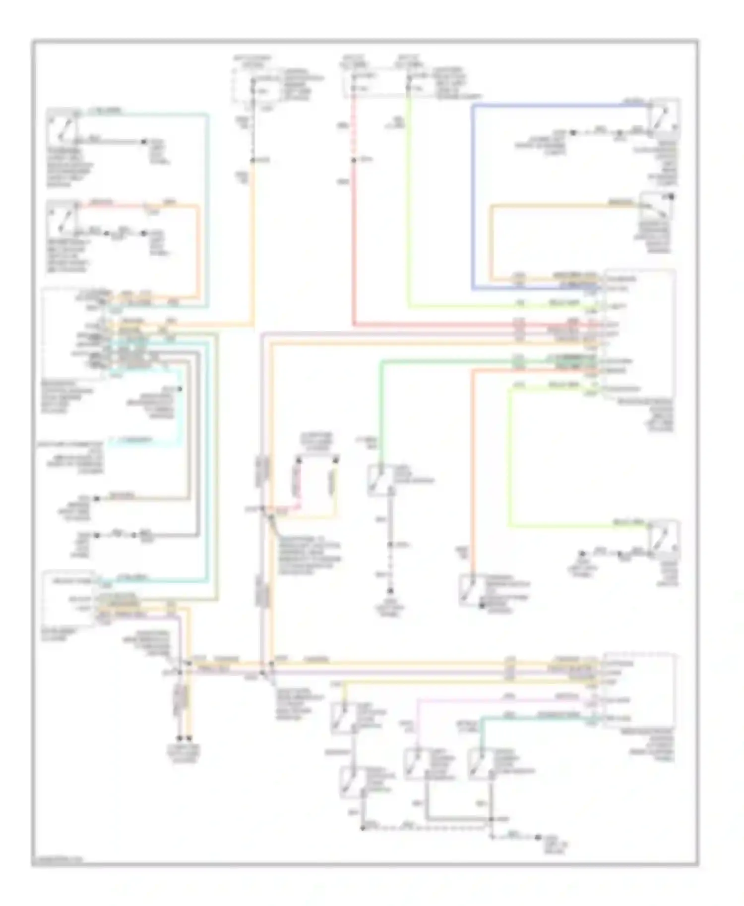 Windstar Ford I (1994-2003): Warning system circuits