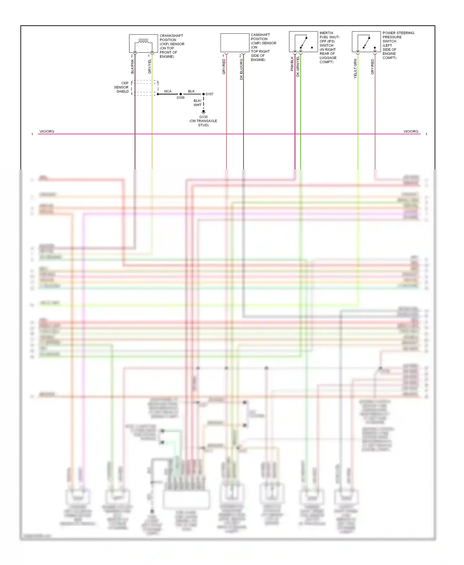 Ford Windstar I (1994-2003) body computer system (rear electronic module) wiring diagram  (1 of 1)