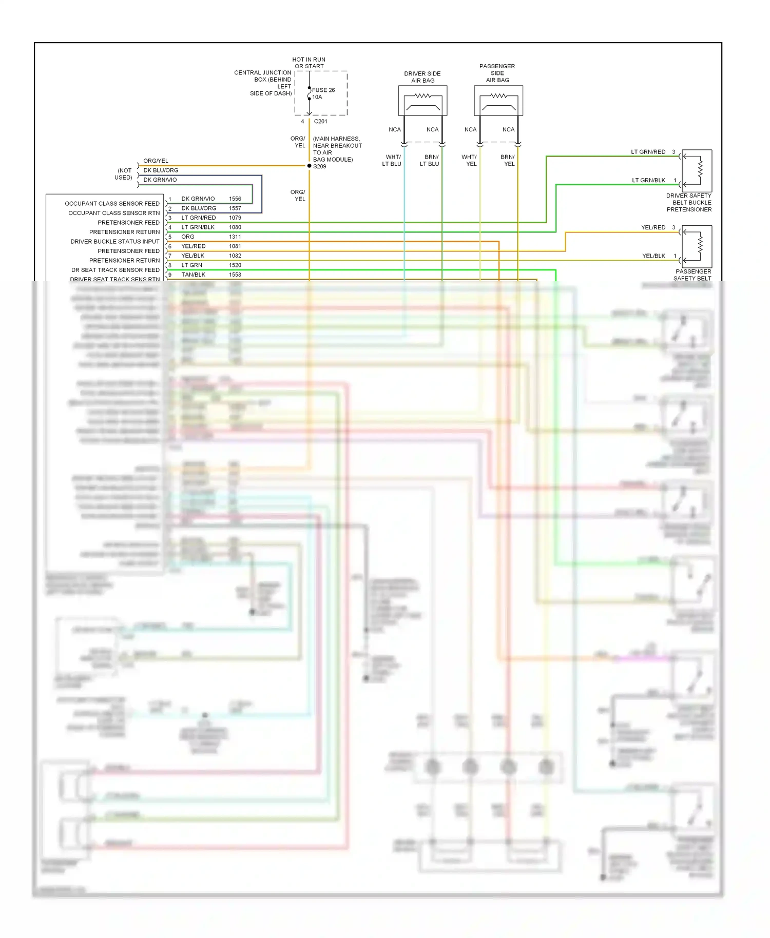 Wiring diagram gry for Ford Windstar I (1994-2003) (17 of 17)